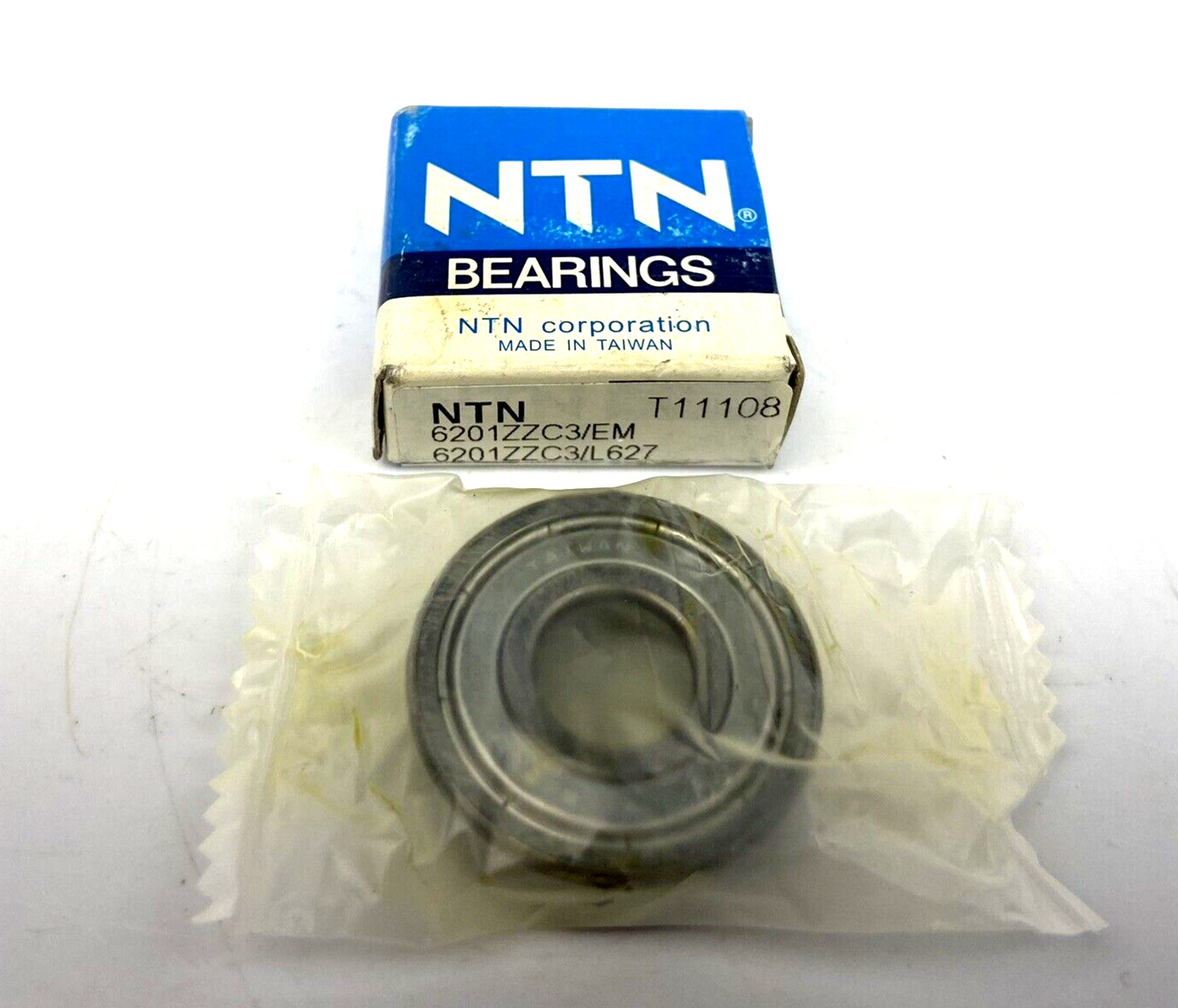 NTN 6201 ZZC3/EM Deep Groove Ball Bearing 12x32x10