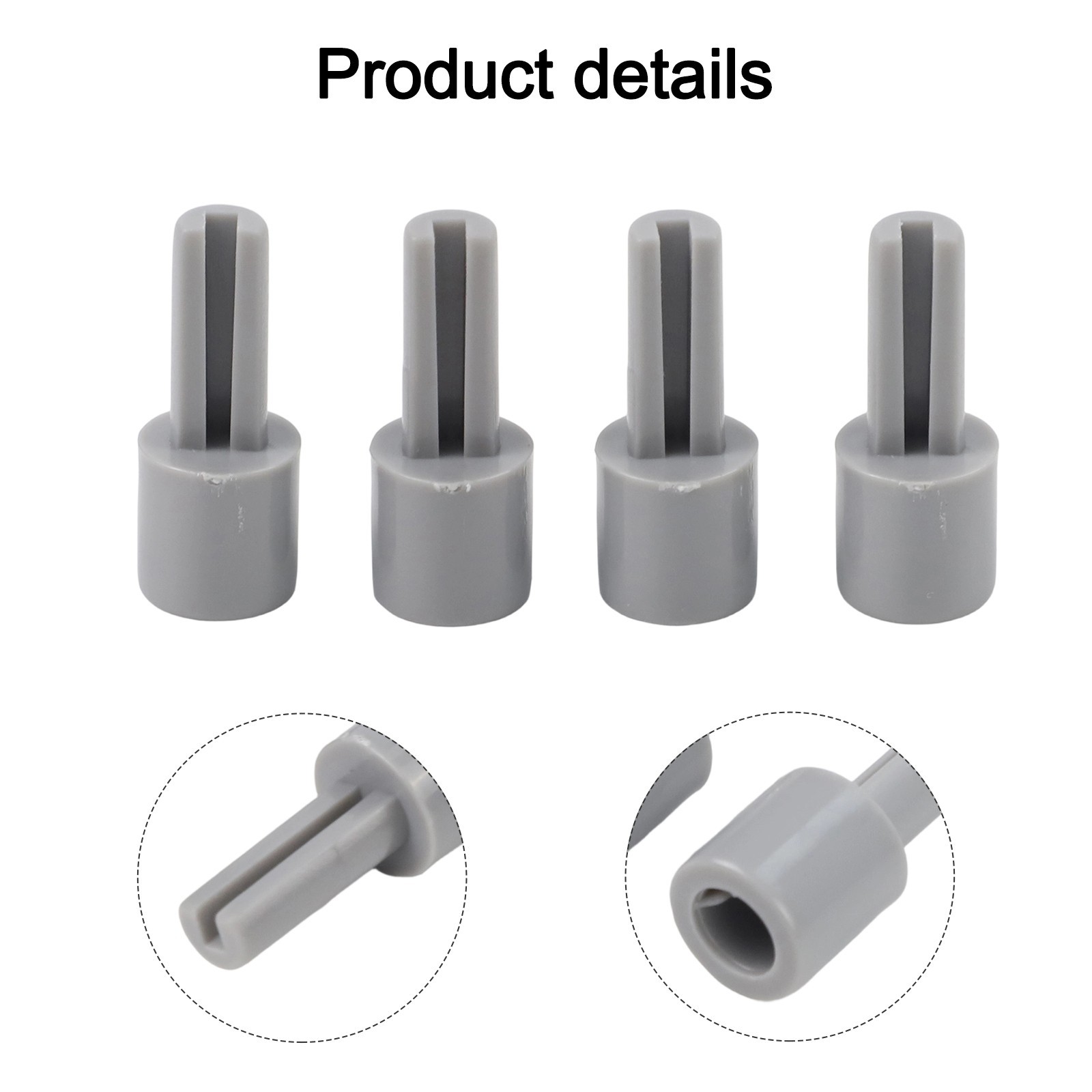Mixer Potentiometer Knobs 4PCS Grey for Lengthening Shaft with 6mm Diameter