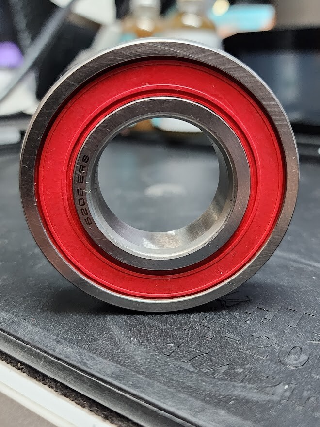 6206-2RS Red Sealed Ball Bearing 30x62x16mm (2 pc.) 62062RS Rubber Shielded B2