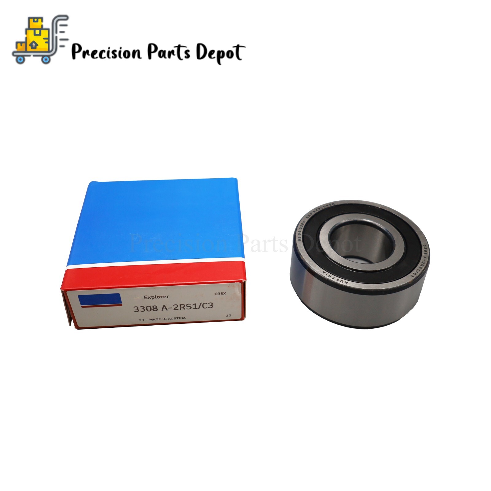 Double Row Angular Contact Ball Bearing 40x90x36.5mm Fits For SKF 3308 A 2RS1/C3