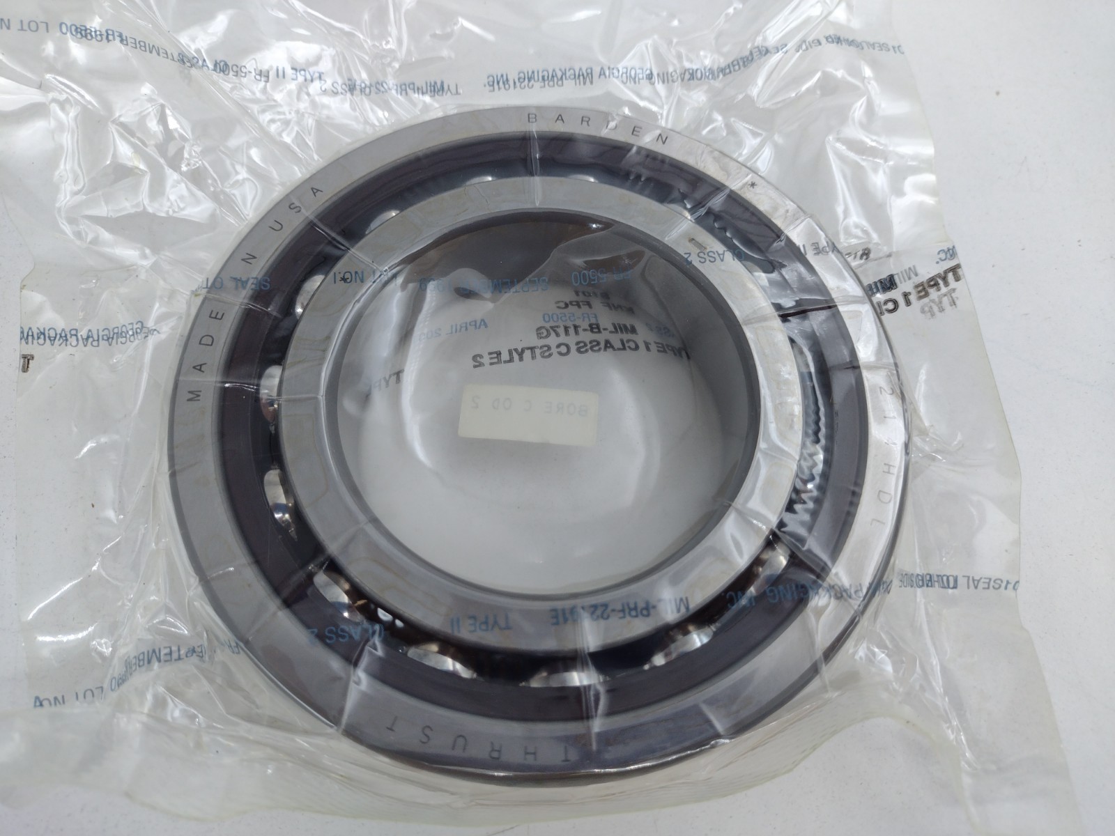*** Barden 214HDL Angular Contact Bearing 70mm Bore (single – 1/2 pair)