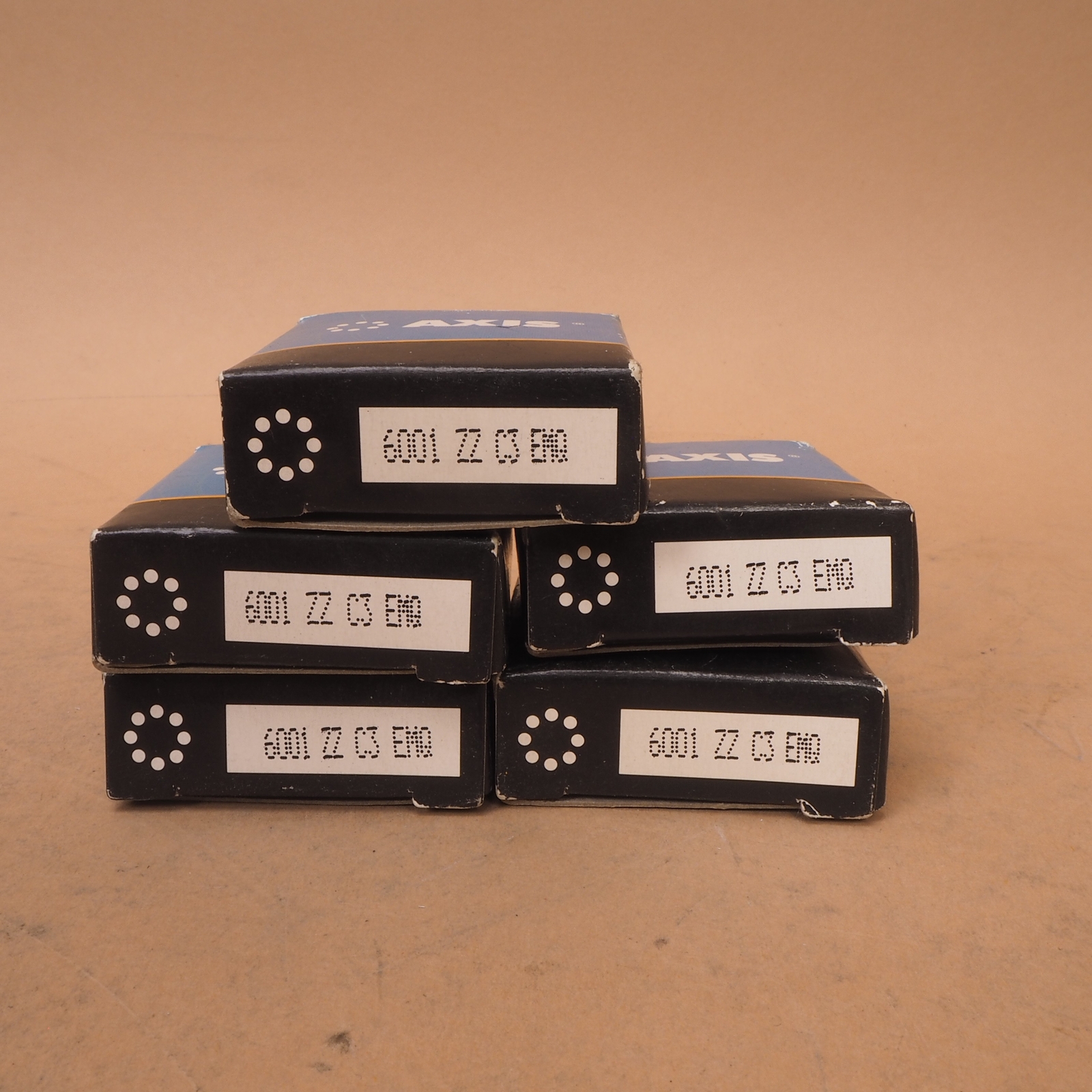 Lot of 5 Axis 6001 ZZ C3 ENQ 12x28x8 mm Ball Bearings