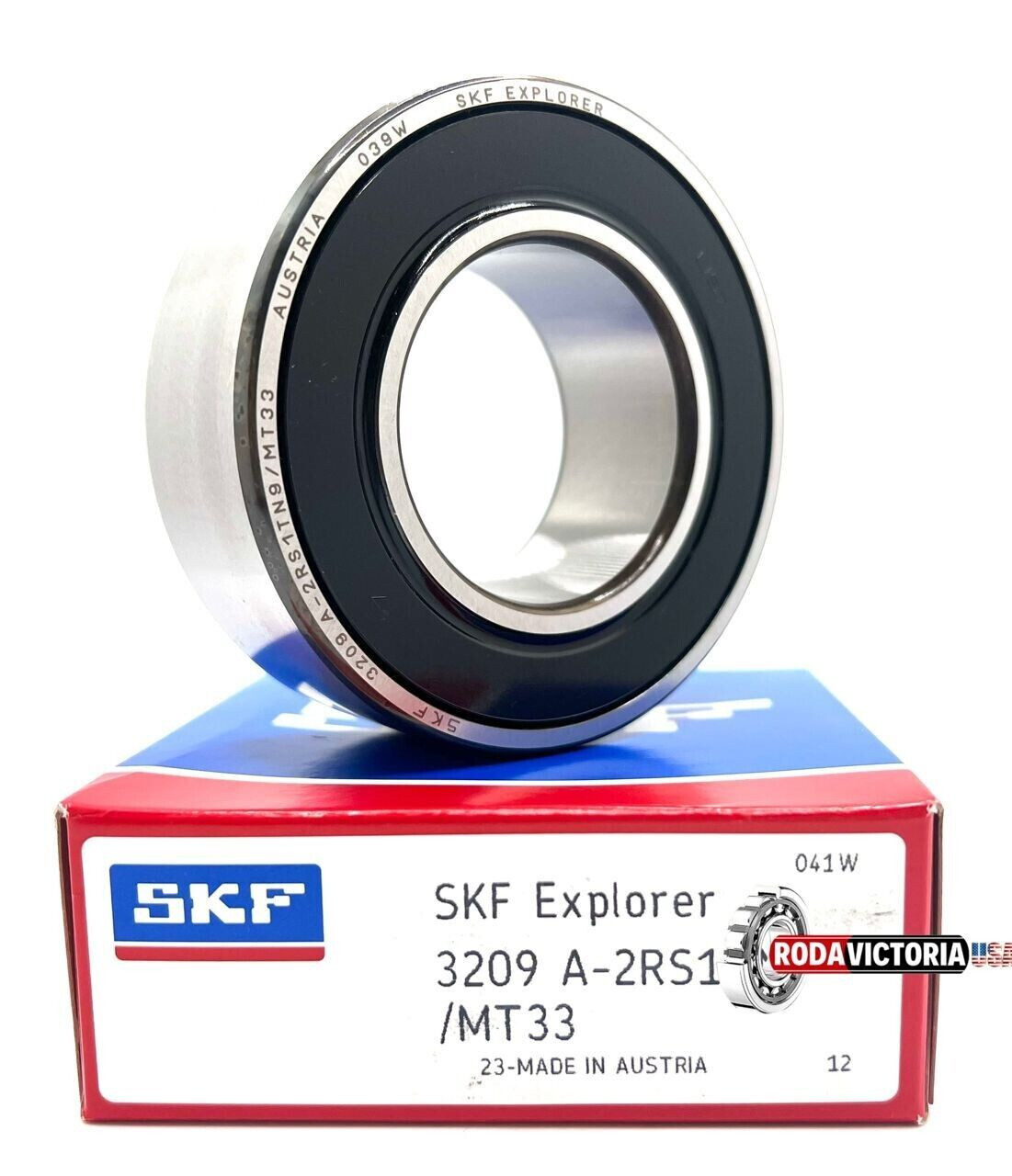 SKF 3209 A 2RS1/MT33 ANGULAR CONTACT BALL BEARING, RUBBER SEALED 45x85x30,2mm