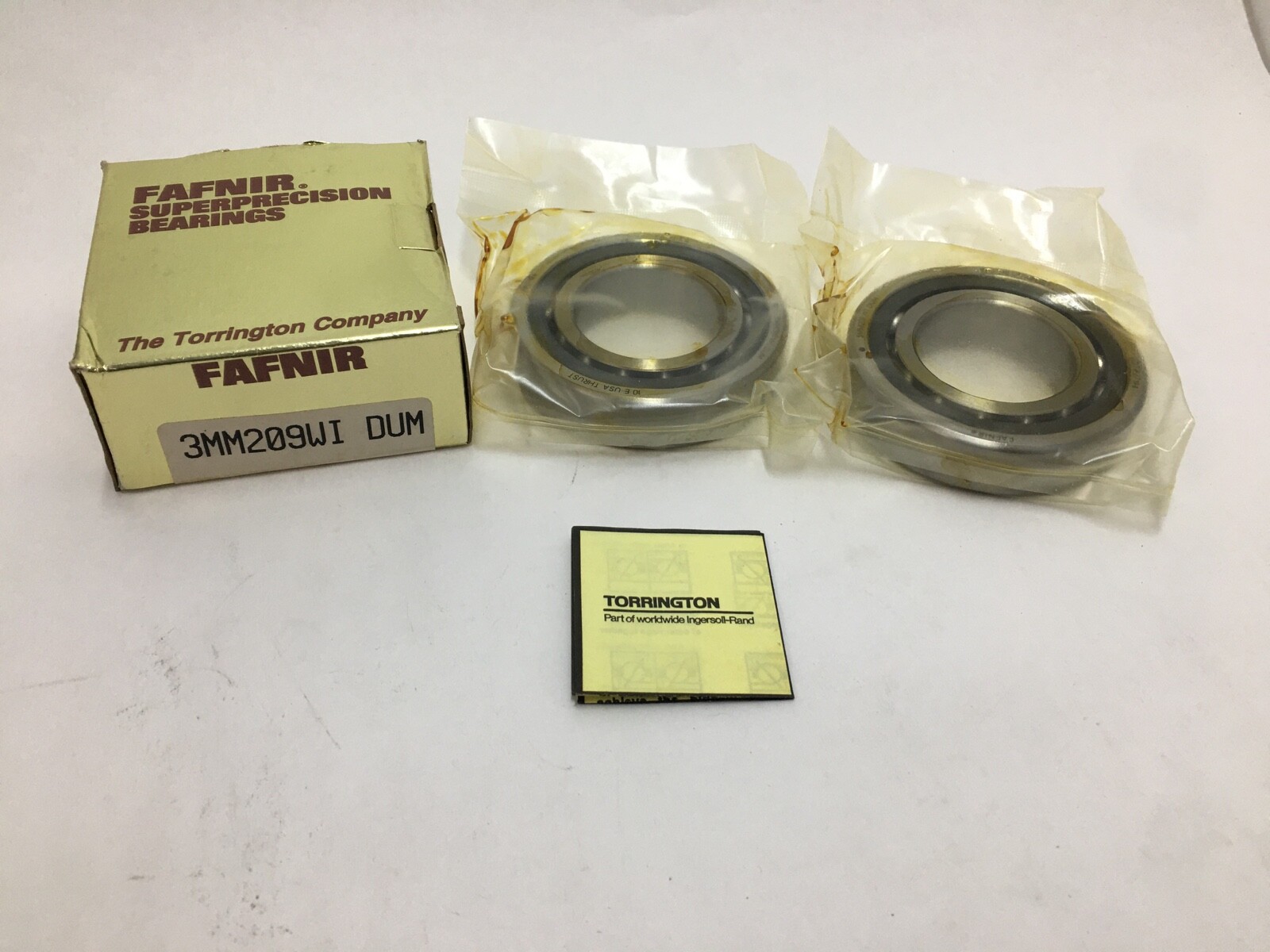 FAFNIR 3MM209WI-DUM Angular Bearing Set 45x85x19mm 7209 3MM 209WI DUM USA 2pcs