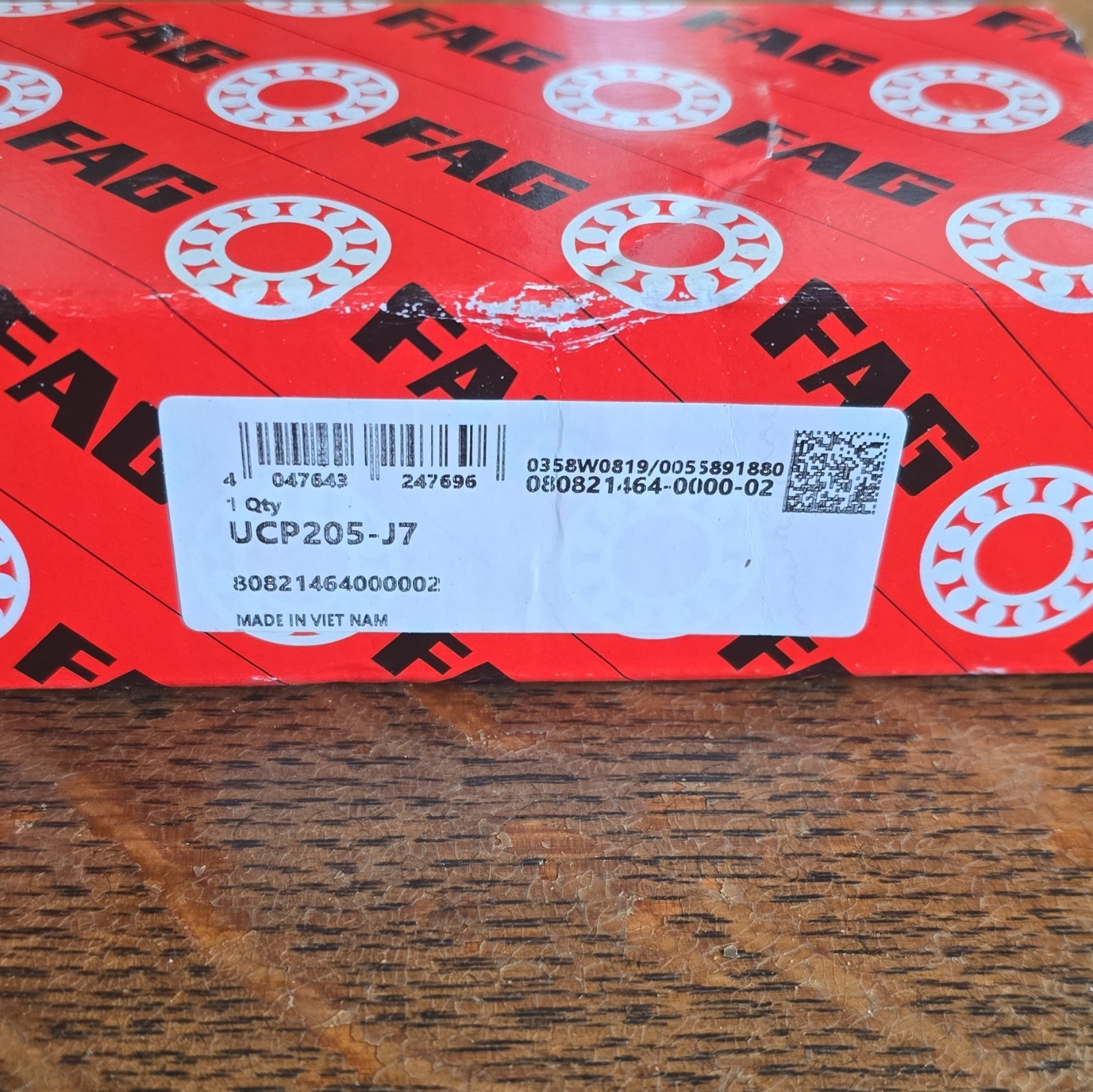 FAG UCP205-J7 Pillow Block Ball Bearing Unit 25mm Bore 52mm OD x 34.1mm
