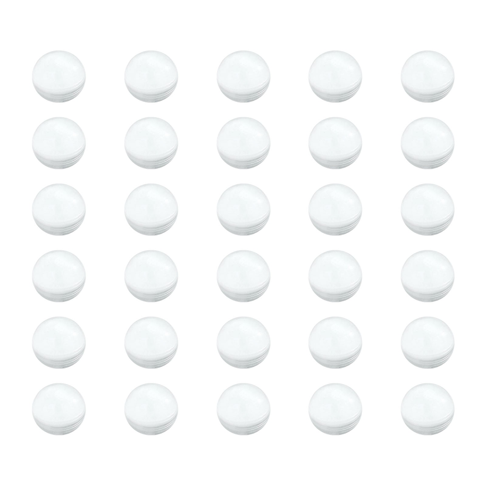 300Pcs 7.13mm Lab Boiling Stones, Solid Round Clear Glass Boiling Beads