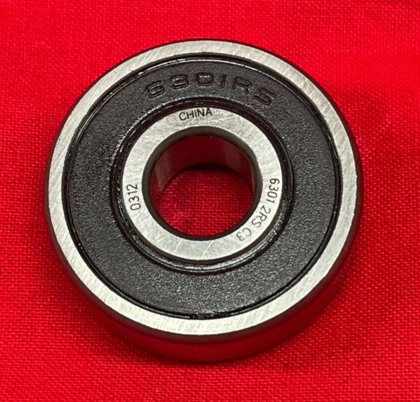 RELIAMARK DEEP GROOVE BALL BEARING 6301 2RS C3 12MM X 37MM X 12MM * LOT OF 2 *