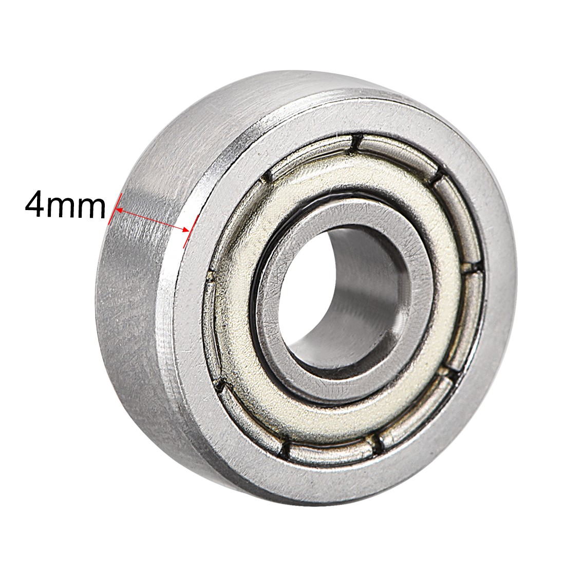 8pcs 604ZZ Deep Groove Ball Bearings Double Shield 4mmx12mmx4mm Steel Z1