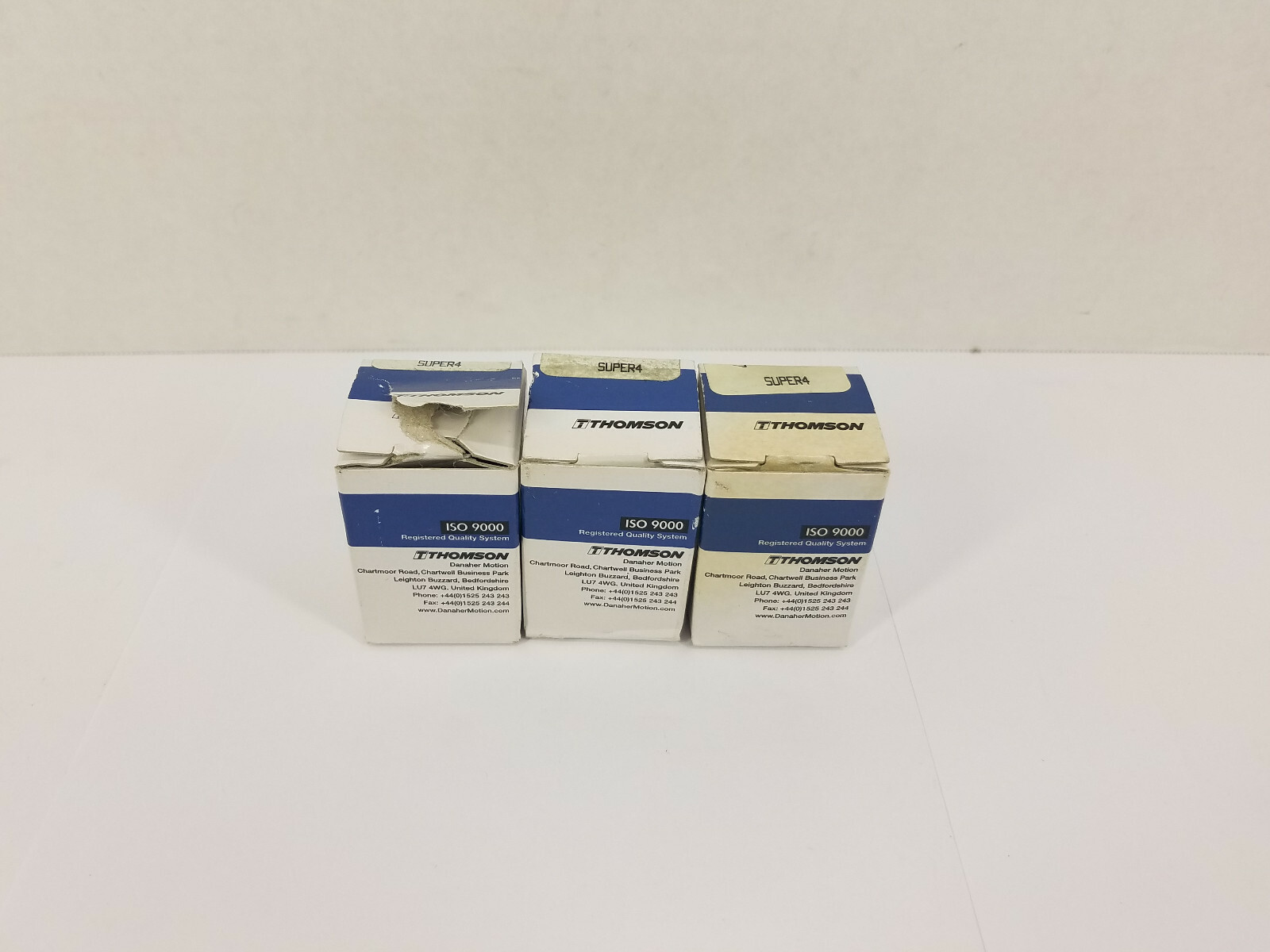 (3) Thomson SUPER4 Super Ball Bushing Bearing (0.250 ID, 0.500 OD)