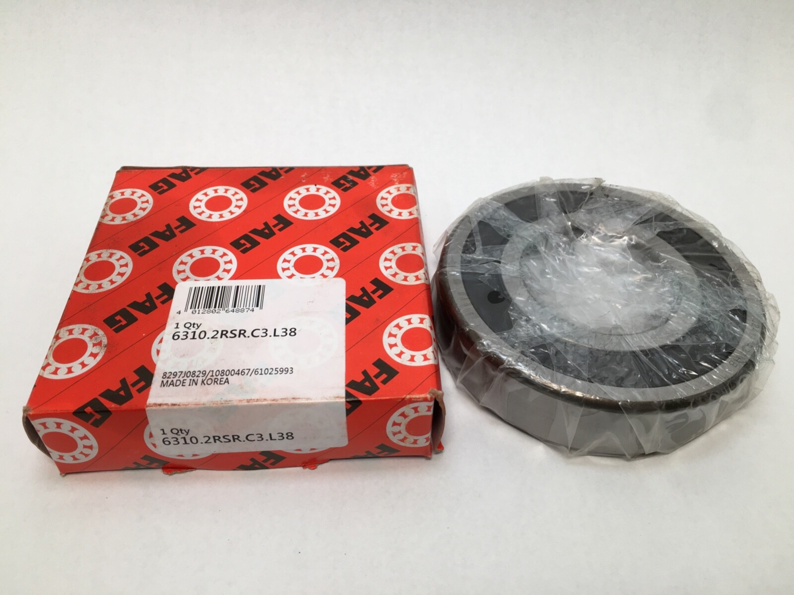 FAG 6310.2RSR.C3 Bearing Rubber Seals 50x110x27 mm 6310 2RSR 2RS C3 L38 6310RS