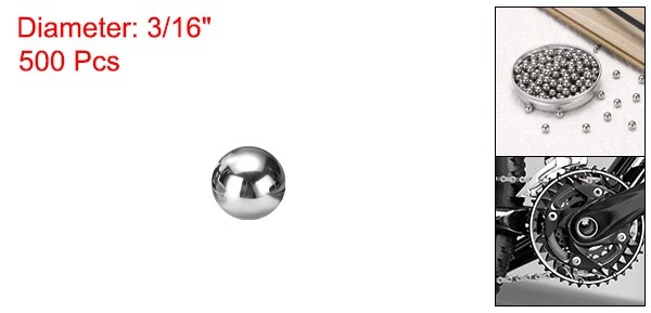 500 Pcs 3/16″ Dia Precision Balls G100 Solid Stainless Steel Bearing Balls