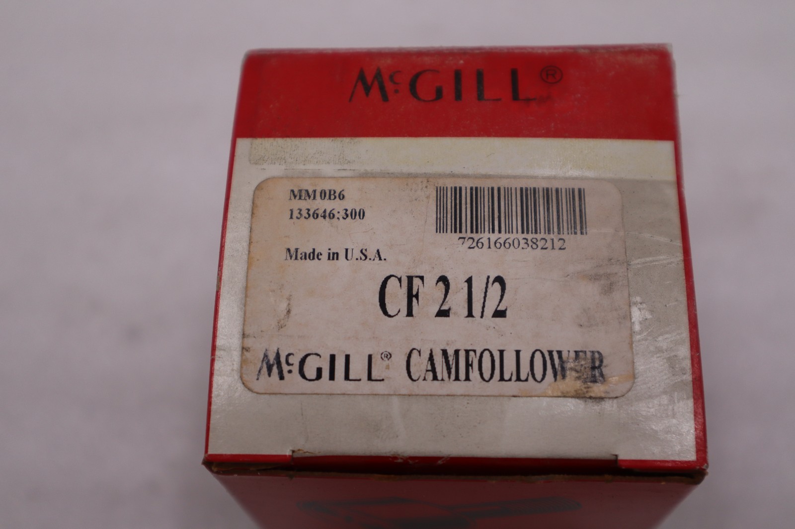 NEW OPEN BOX McGill CF 2 1/2 Flat Cam Follower STOCK H744A