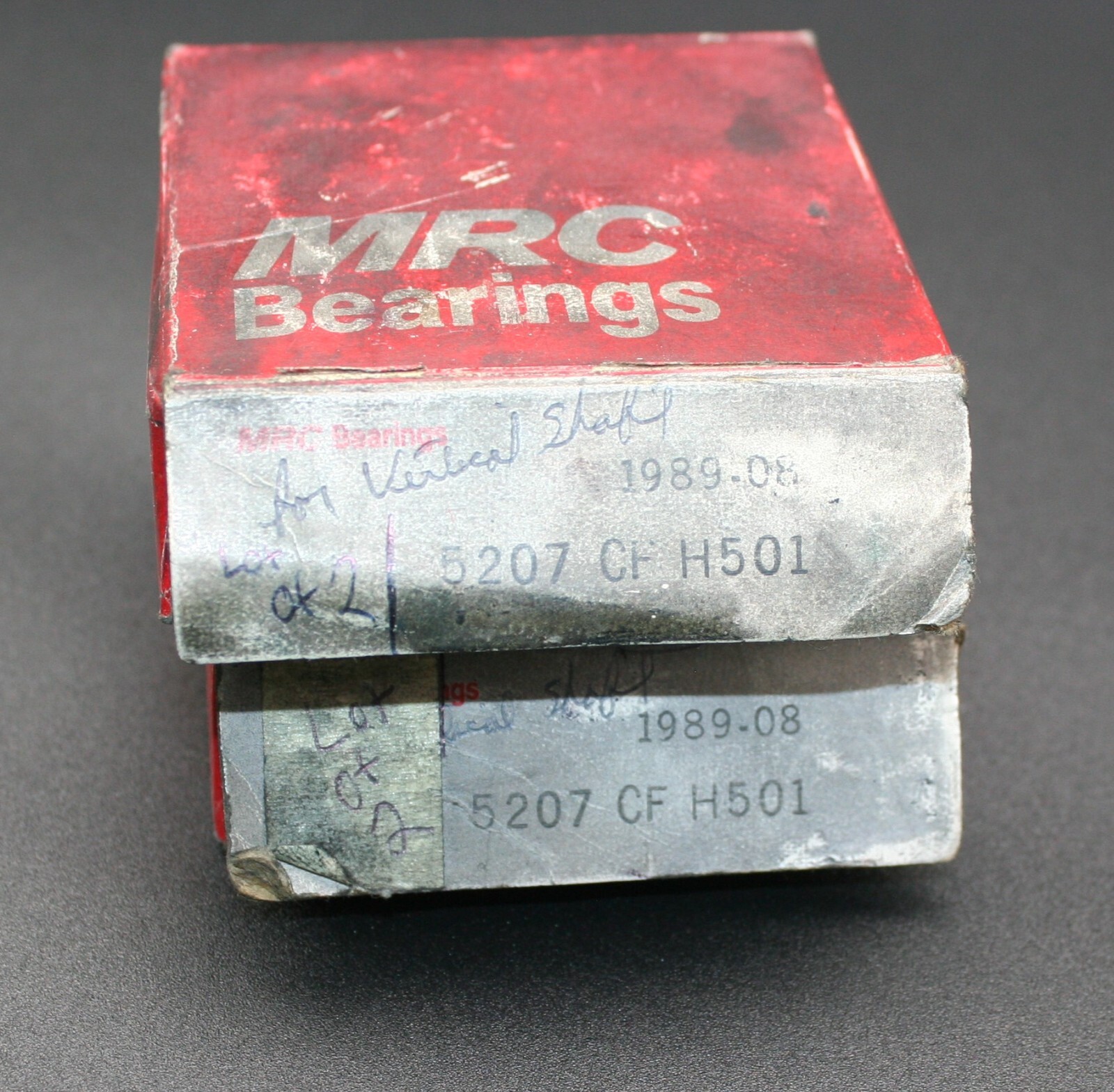 Two (2) MRC 5207 CF Angular Contact Bearings ONE SHIELD ONLY 35MM ID USA NEW