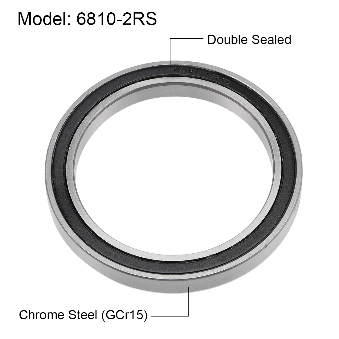6810-2RS Deep Groove Ball2pcs50x65x7mm Double Hole Sealed Z2