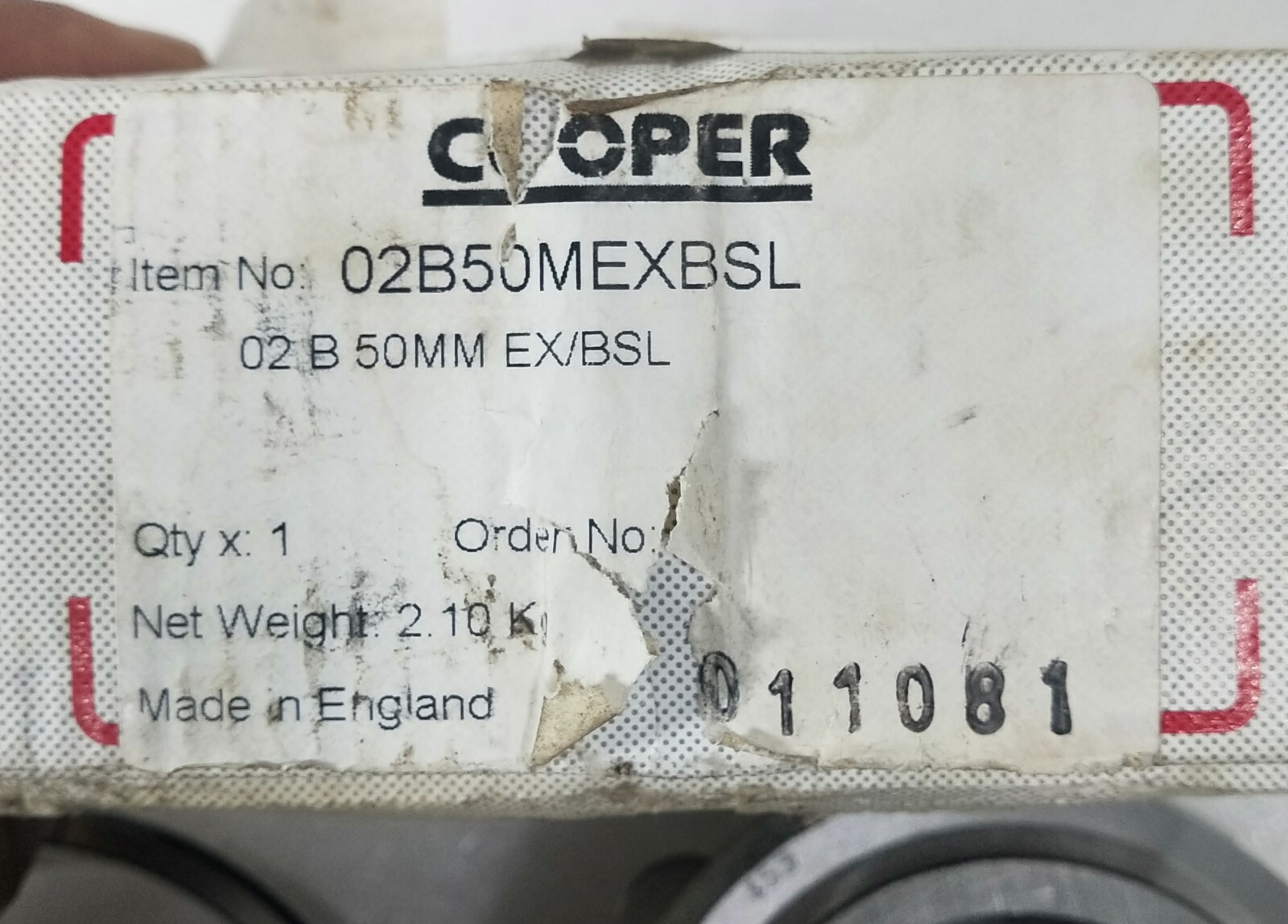 COOPER ROLLER BEARING 02B50MEXBSL 02 50MM (EXPEDITE SHIPPING)