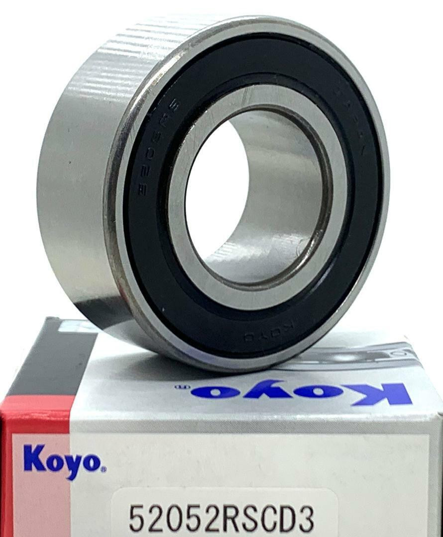 KOYO 5205 2RS C3 ANGULAR CONTACT BALL BEARING, RUBBER SEALED 25x52x20.6mm.