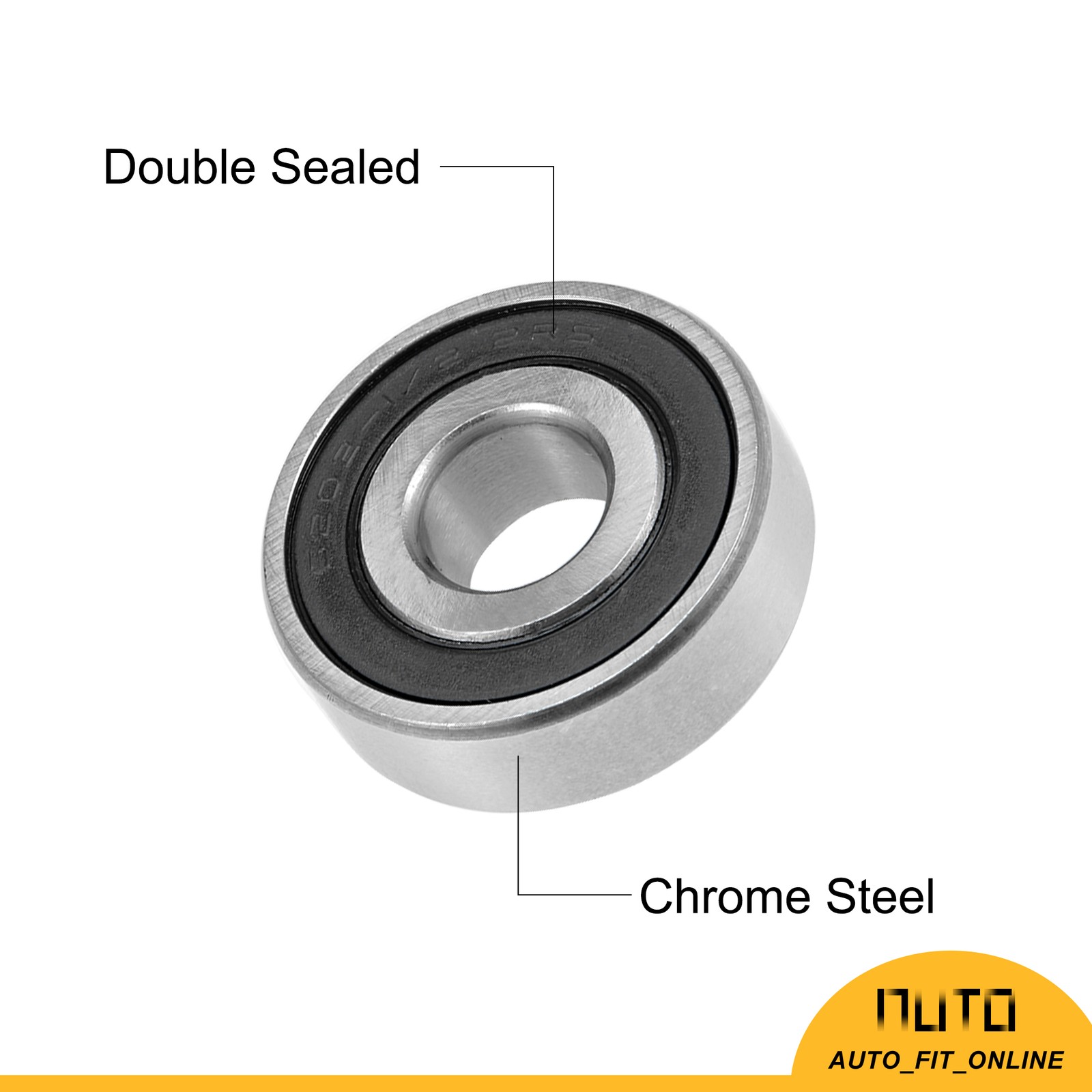 ONE 6202-12-2RS Deep Groove Ball Bearing Sealed Chrome Steel Bearings Universal