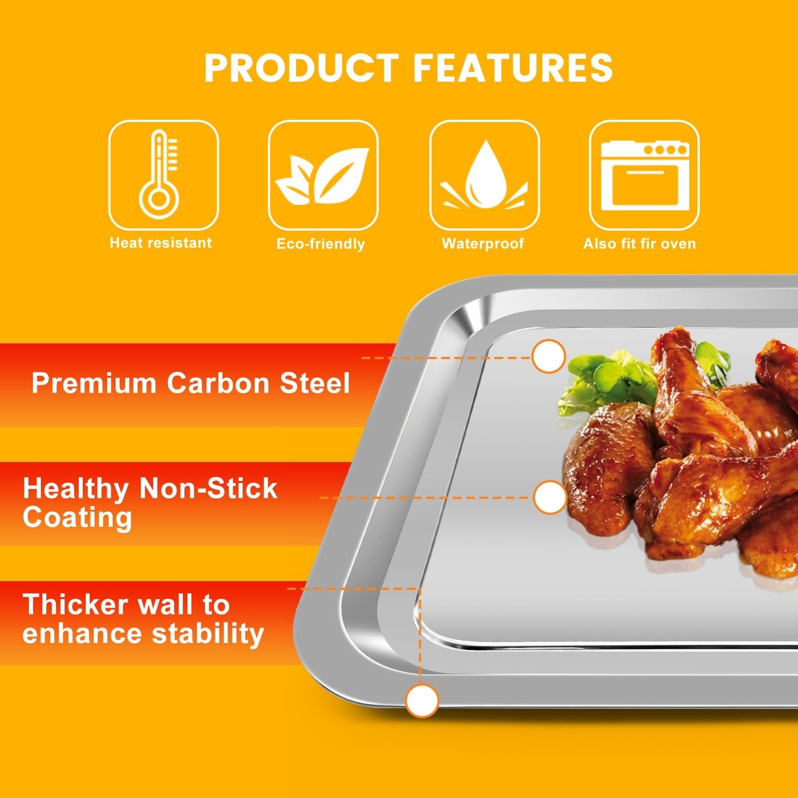 Air Fryer Grill Pan for Emeril Lagasse Everyday 360 Air Fryer, 12”×10” St