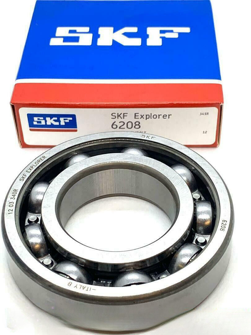 SKF 6208 C3 DEEP GROOVE BALL BEARING OPEN TYPE NO SEALS 40x80x18 mm