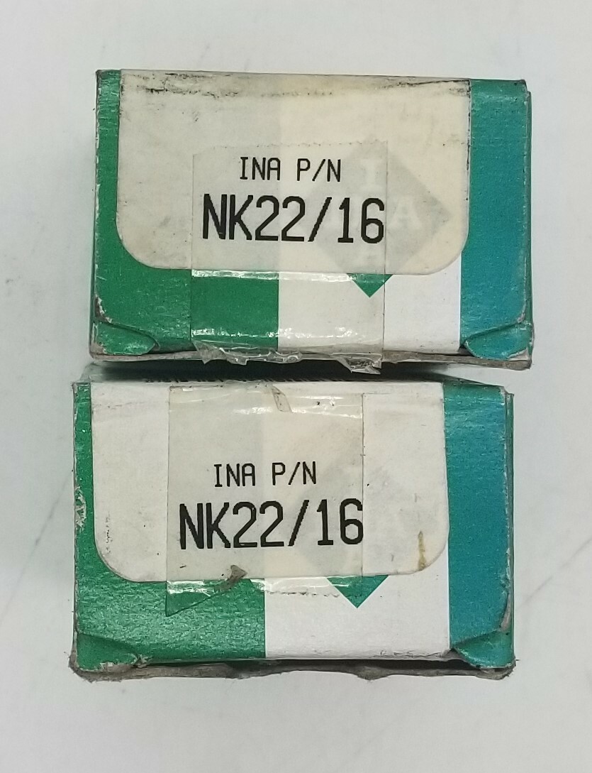One(1) INA NK22/16 Needle Roller Bearings ~ New Open Box
