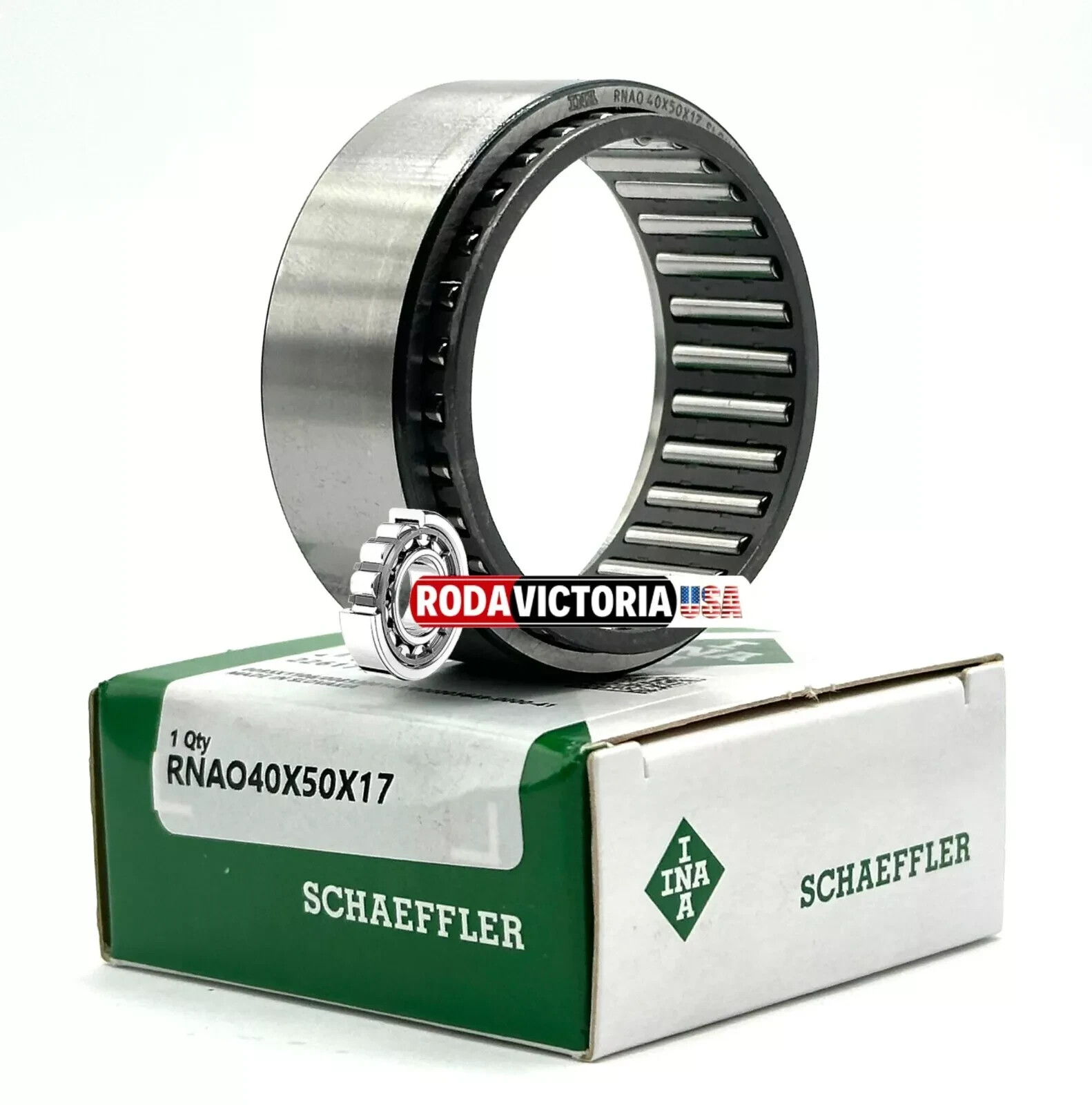 INA RNAO40X50X17 NEEDLE ROLLER BEARING AND CAGE ASSEMBLY 40x50x17 mm