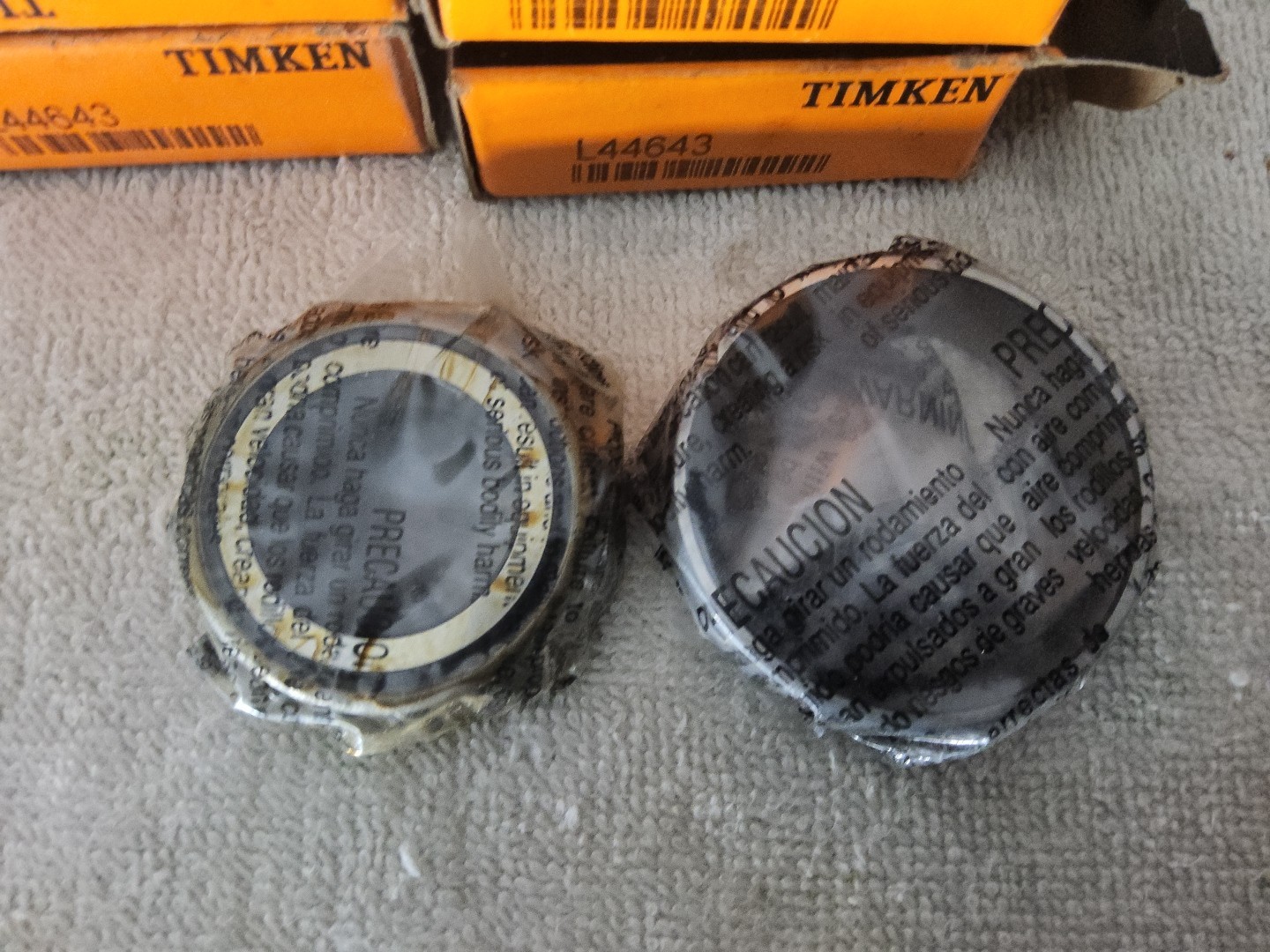 Lot of 2 Timken SET14 (L44643/L44610) Bearing & Race Set NOS