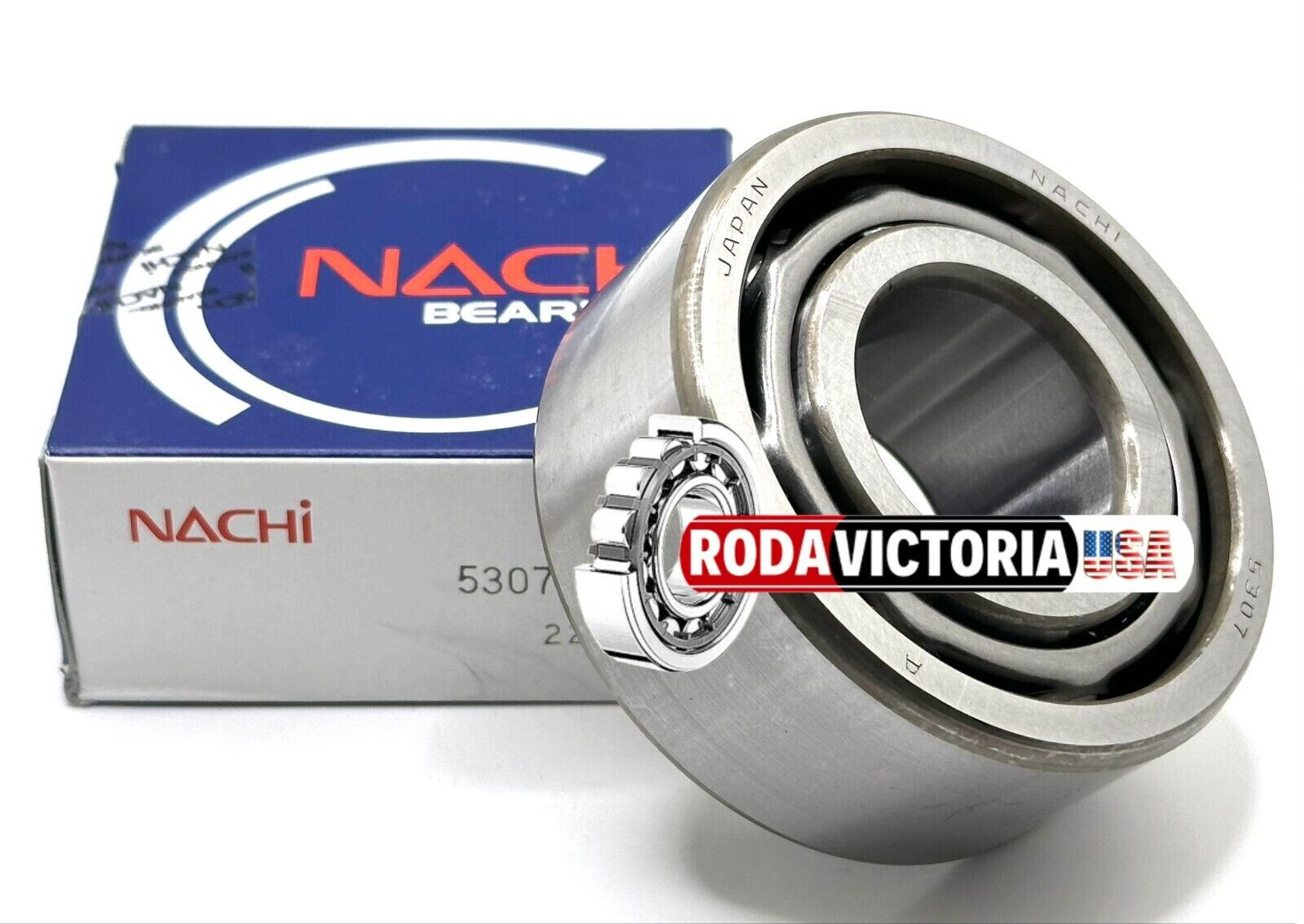 NACHI JAPAN 5307 DOUBLE ROW ANGULAR CONTACT BALL BEARING 35x80x34.9mm