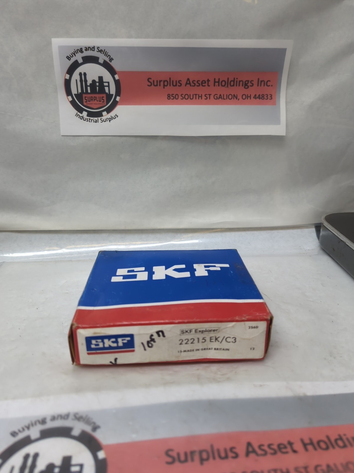 SKF,22215EK/C3,SPHERICAL ROLLER BEARING 75X130X31MM NOS