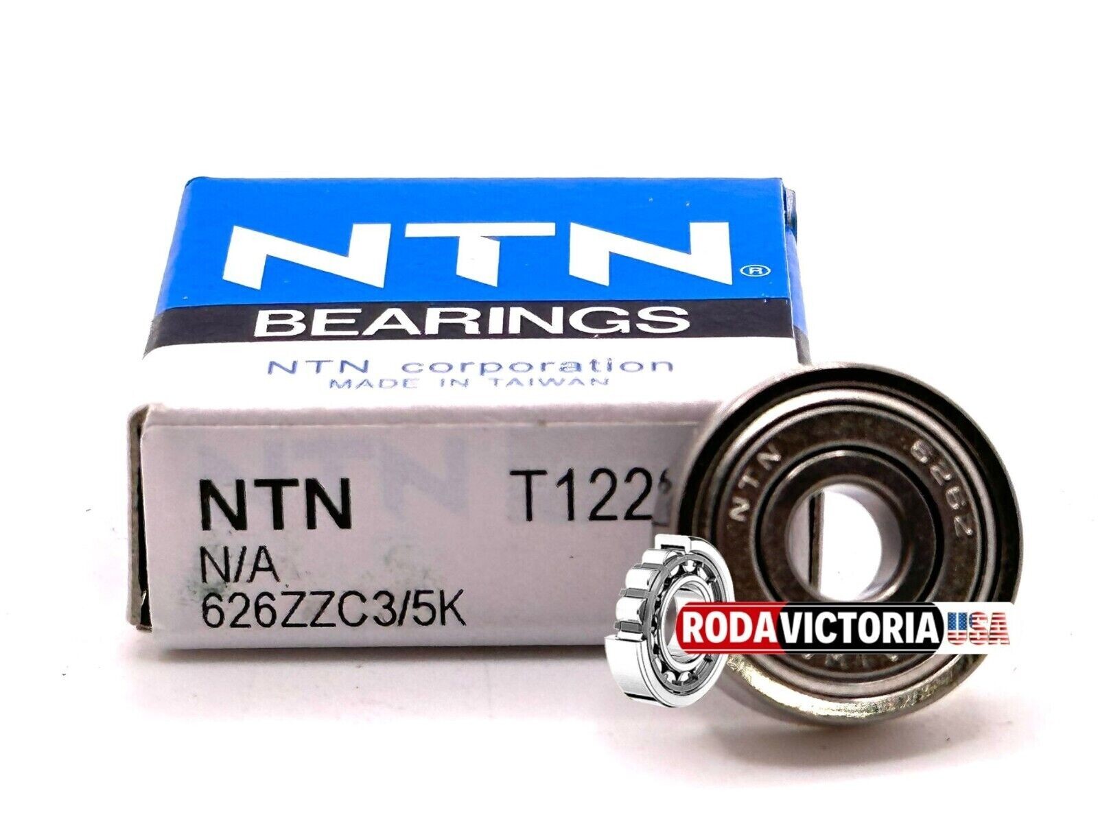 NTN 626 ZZ C3/5K DEEP GROOVE BALL BEARING, METAL SHIELDED 6x19x6mm