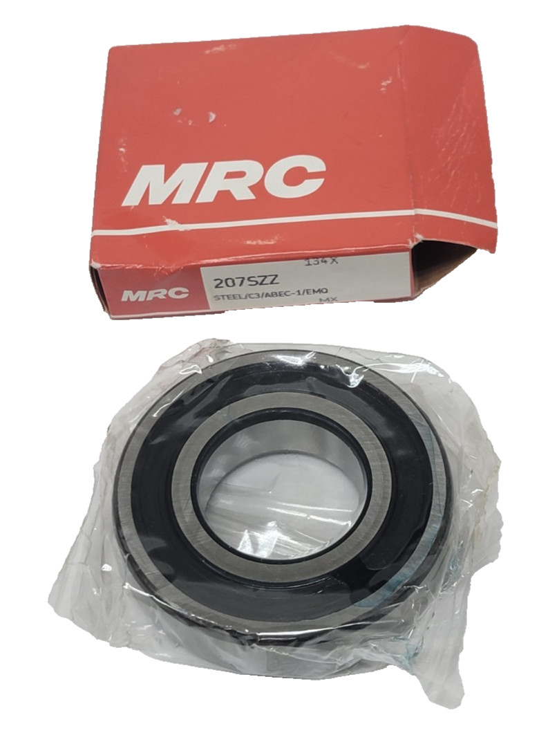 MRC 207SZZ Radial/Deep Groove Ball Bearing – Straight Bore, 35 mm ID, 72 mm OD