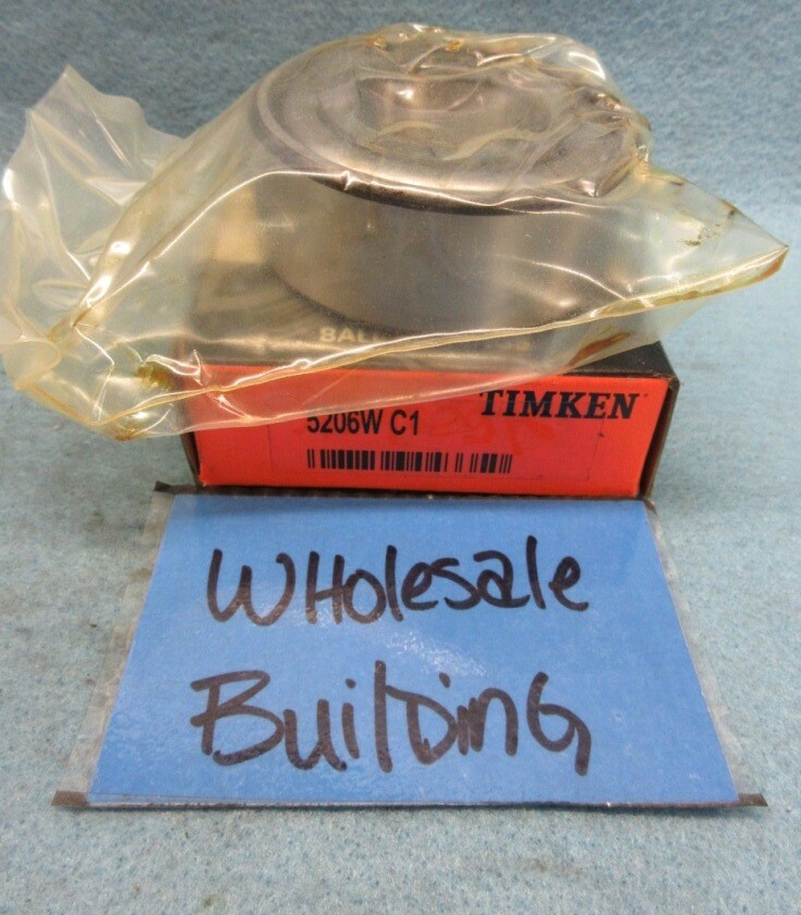 TIMKEN/FAFNIR 5206W C1 ANGULAR CONTACT BEARING BEARING 30 MM X 62 MM X 0.9375″