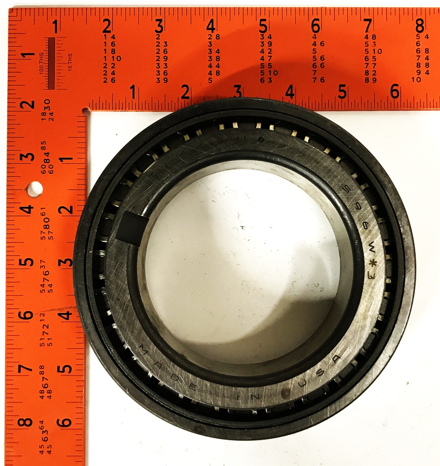 Timken Notched Tapered Roller Bearing Cone and Cup Assembly 596W-03/592A NOS