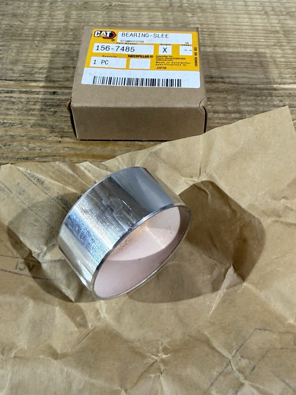 Caterpillar 156-7485 50.749mm Outside Diameter Sleeve Bearing