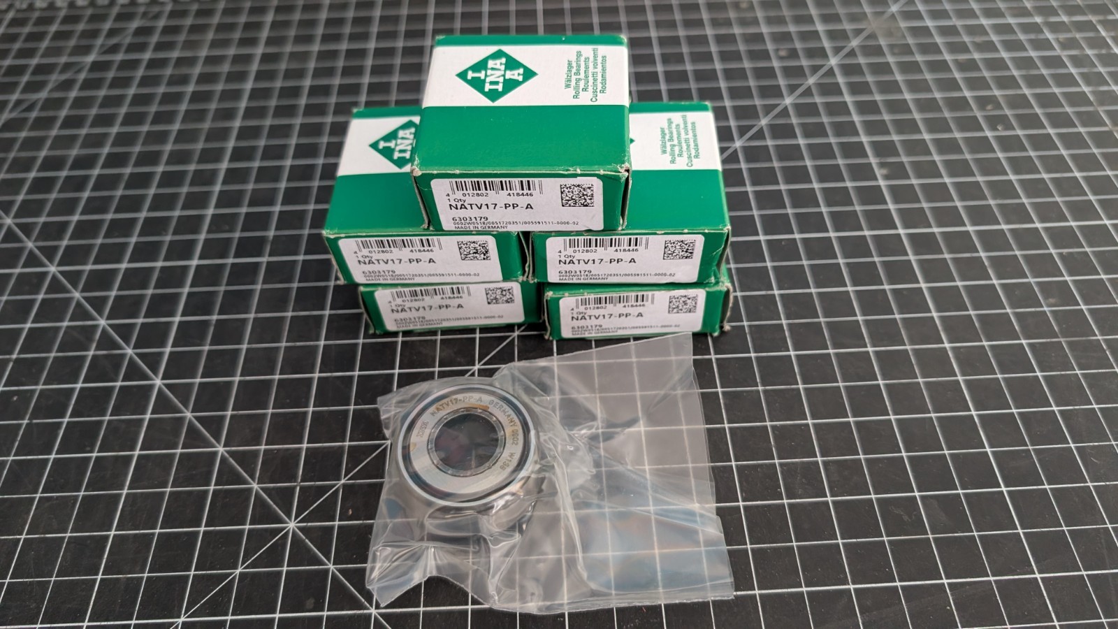 NEW Qty 2 INA NATV17-PP-A Crowned Yoke Type Track Roller 17x40x21mm