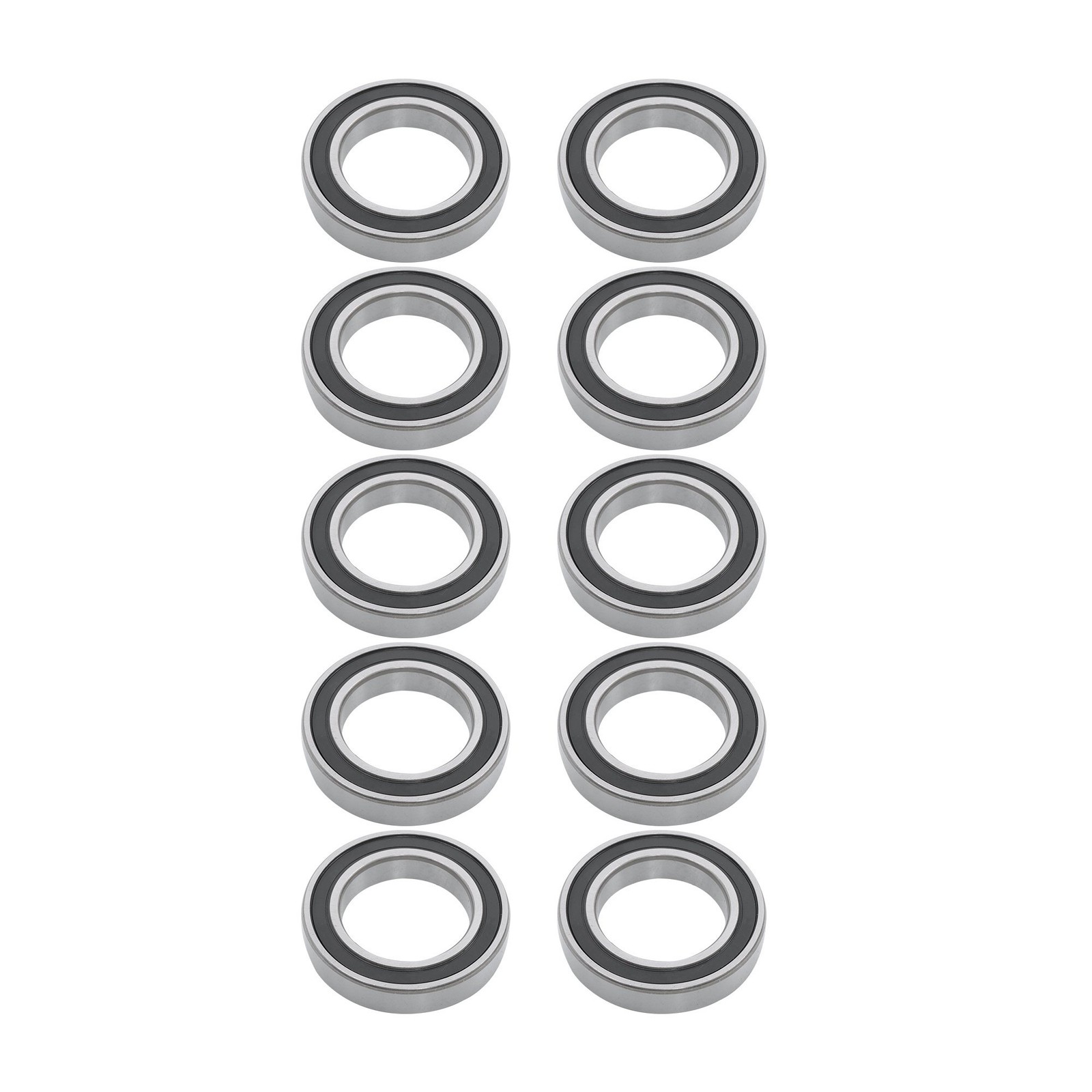 10pcs 6010-2RS Ball Bearings 50x80x16mm Double Rubber Sealed Industrial