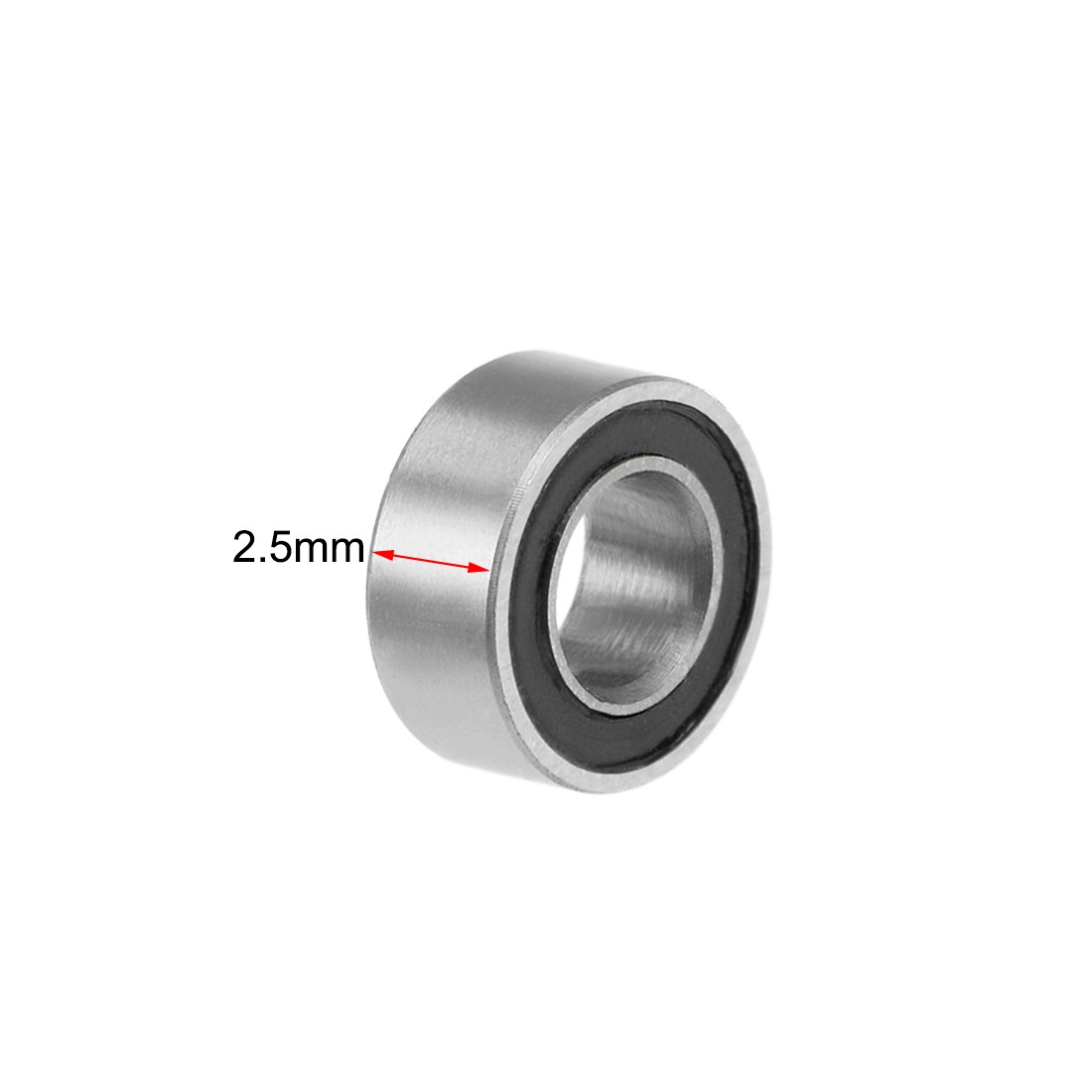 MR63-2RS Ball Bearings Z2 3x6x2.5mm Double Sealed Chrome Steel 4pcs