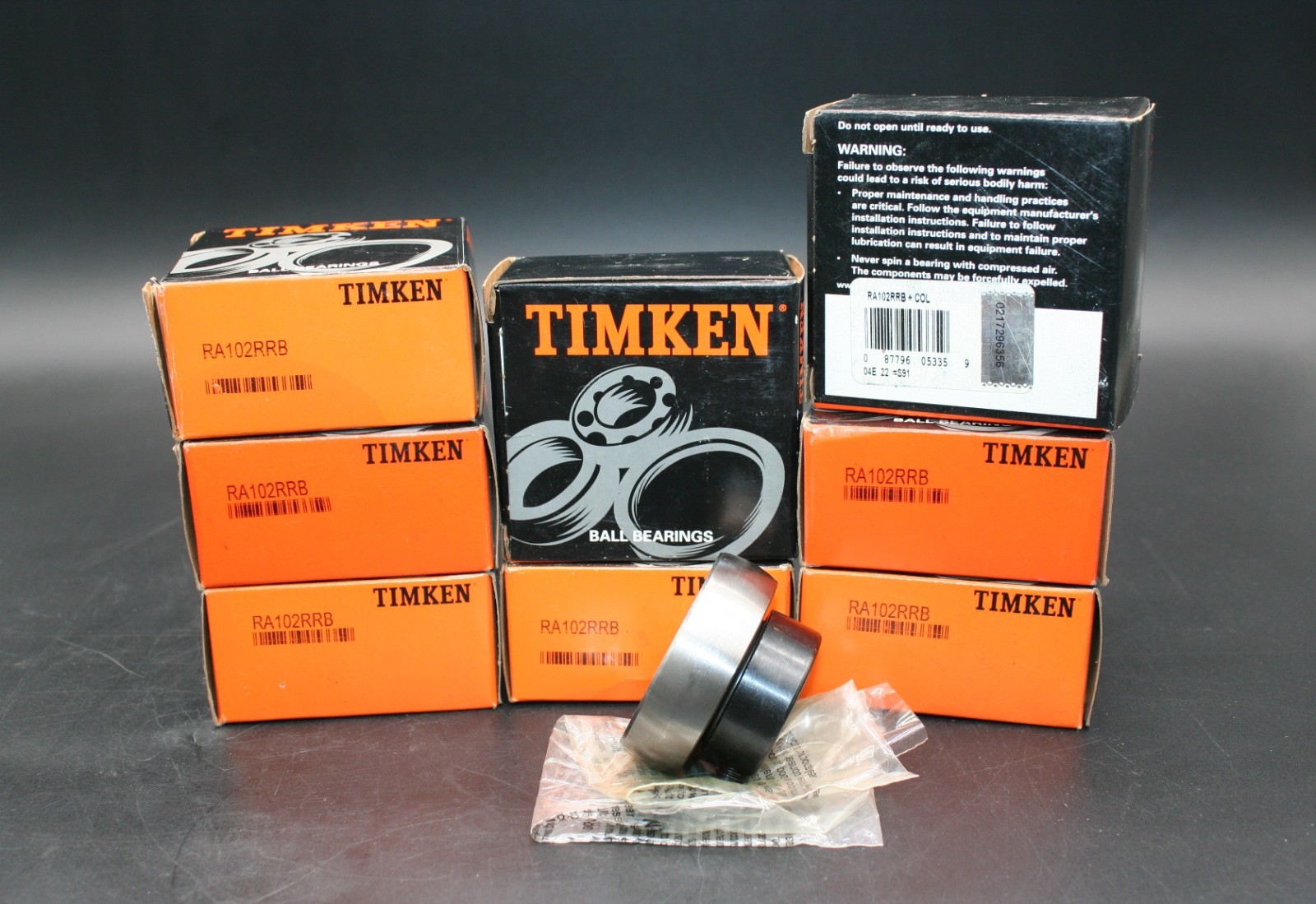 One (1) Timken Fafnir RA102RRB + COL Eccentric Locking Collar Ball Bearing USA