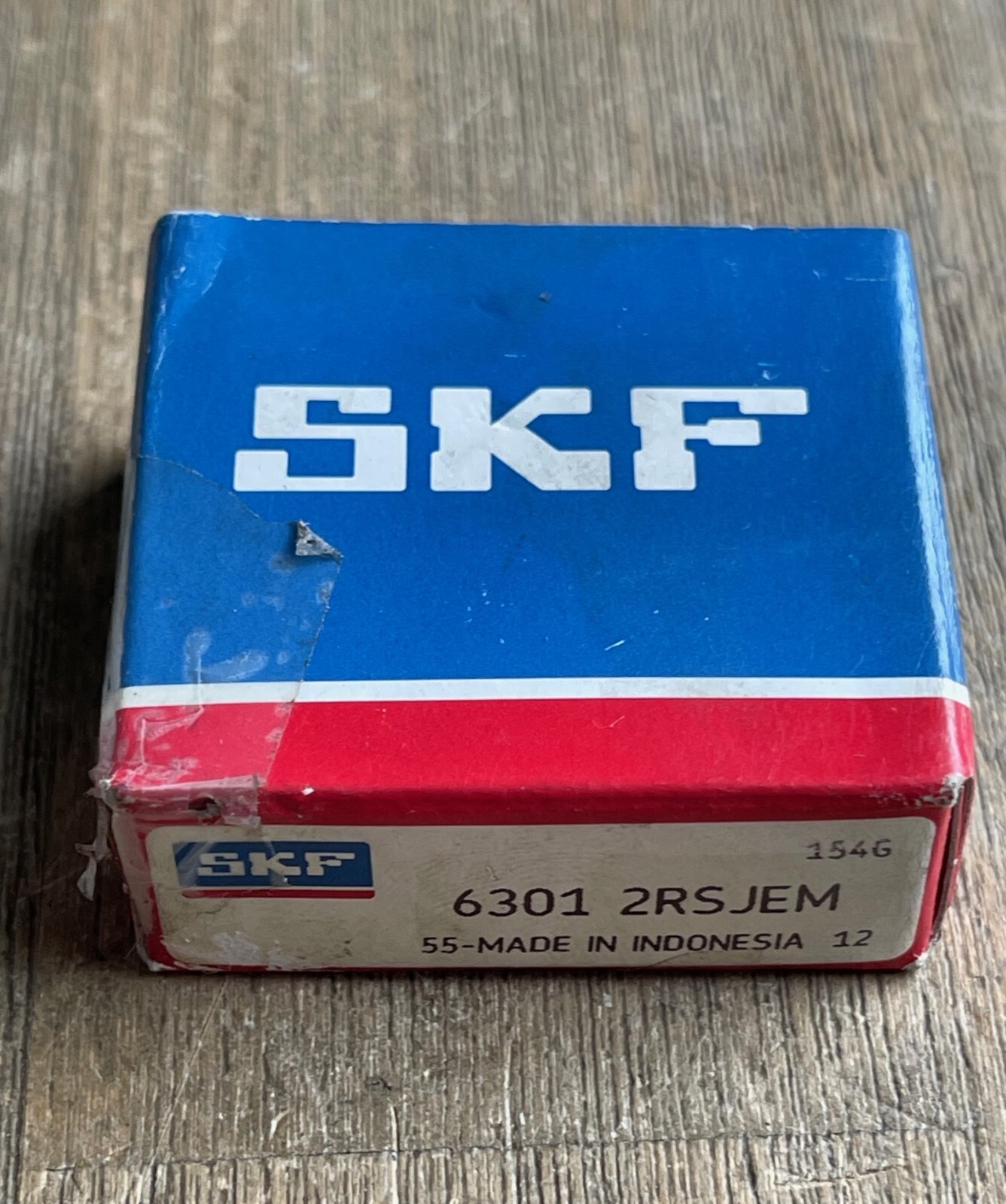 SKF 6301 2RSJEM BALL BEARING NEW SEALED PKG