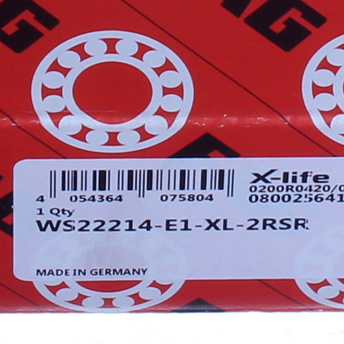 WS22214-E1-XL-2RSR FAG/Schaeffler Technologies 70 x 125 x 38 mm SPHERICAL ROLLER