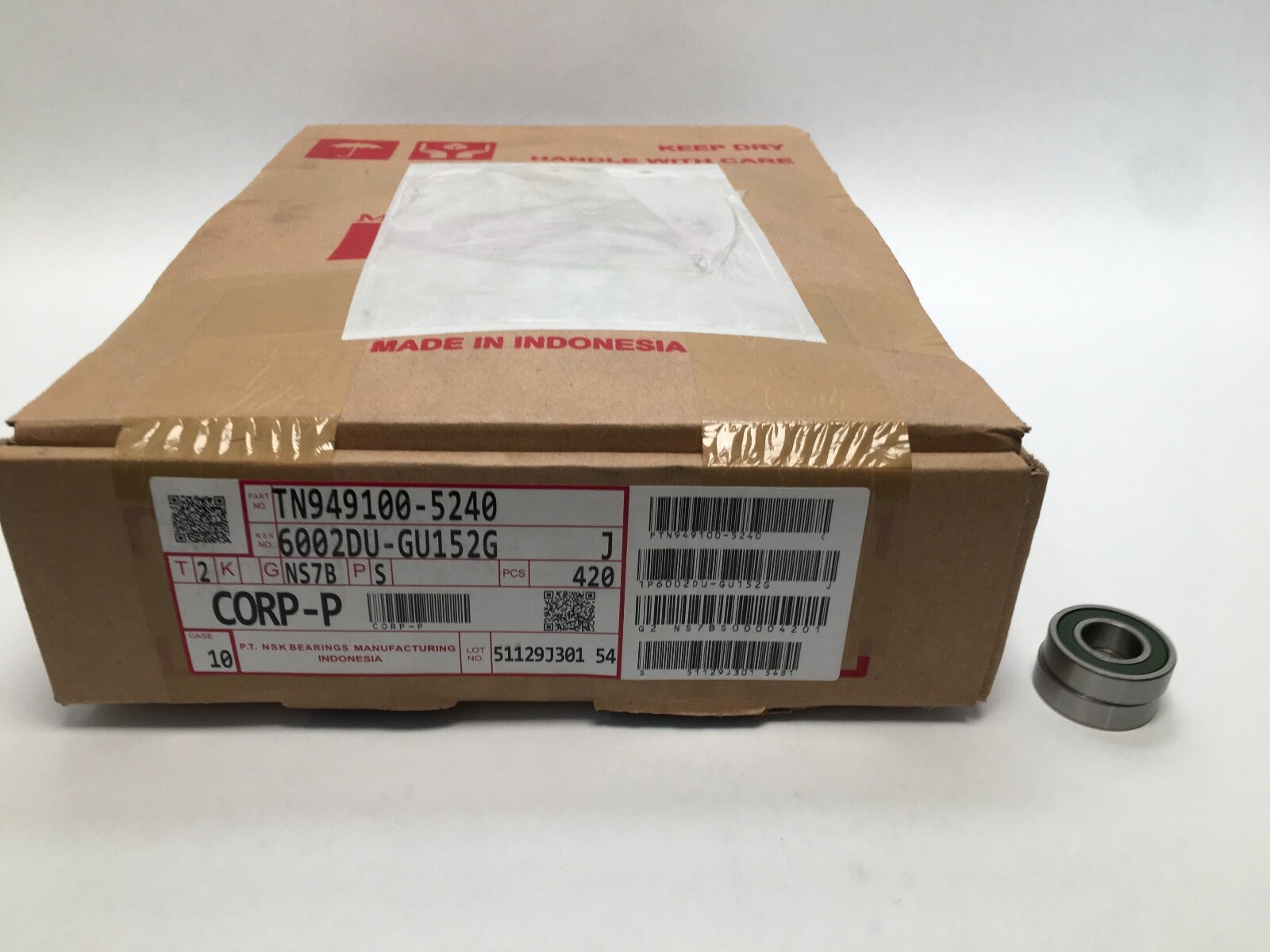 2 pcs NSK 6002DU Bearing Single Rubber Seal 15x32x9 mm 6002 DU RS GU152G 6002RS