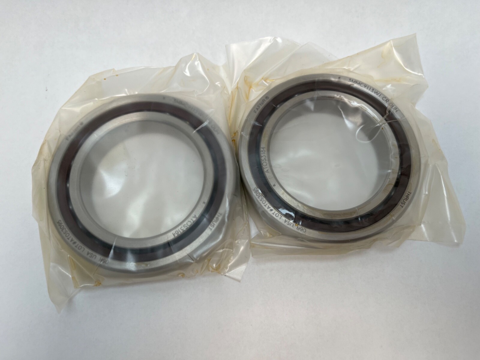 Fafnir 3MMC9113WICR-DUH Bearing 65x100x18 mm 7013A 3MM-C-9113-WI-CR-DUH 2 Pcs