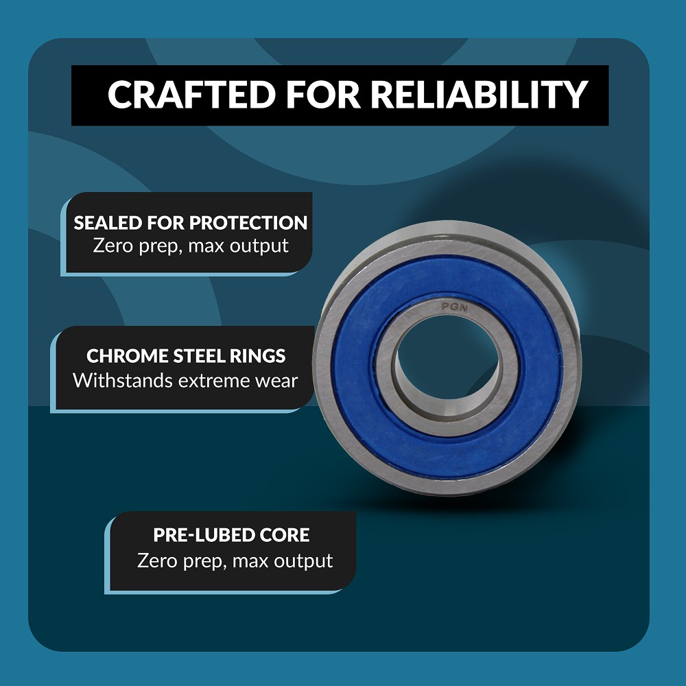 (2) 6000-2RS Premium Rubber Seal Ball Bearing C3 EMQ, 10x26x8, 6000 2RS 6000rs