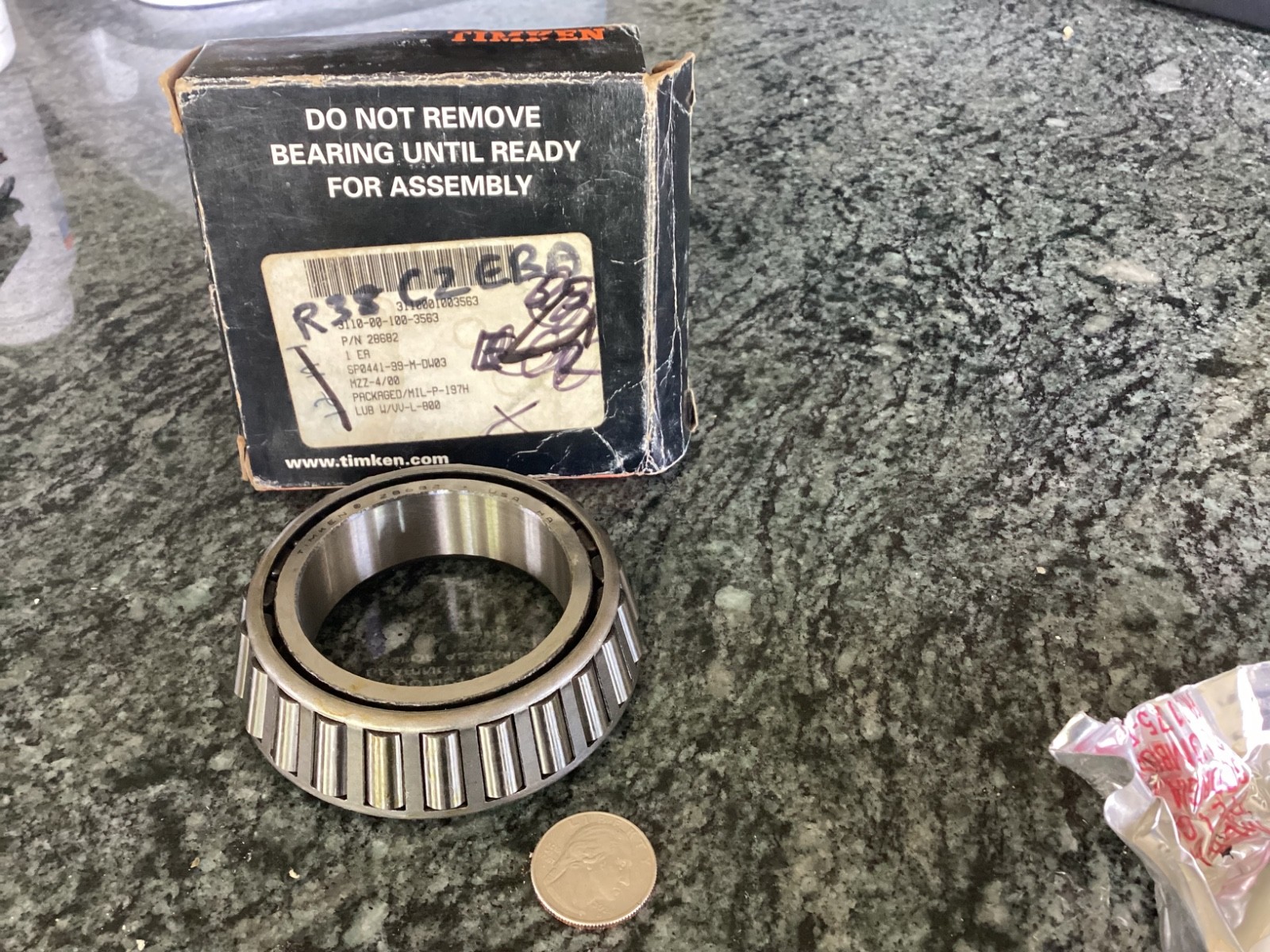 timken bearing cone and roller 28682 nsn 3110001003563 military