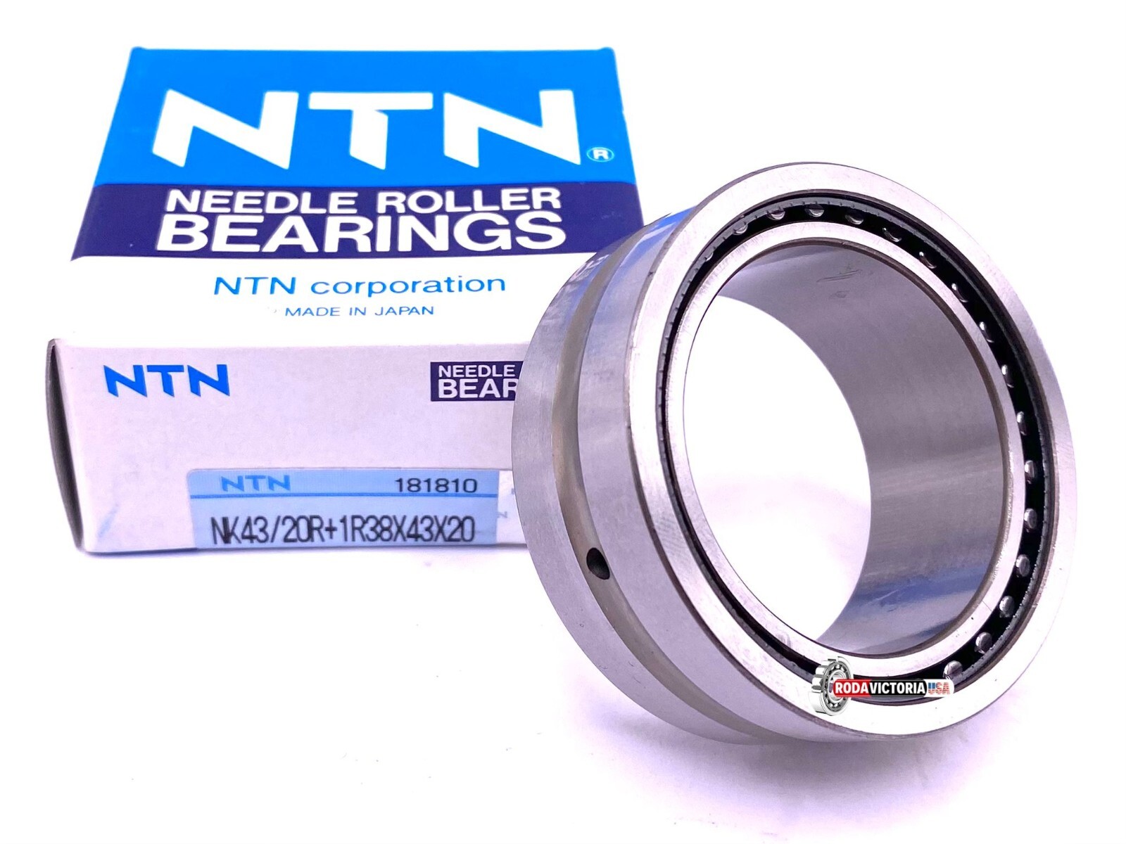 NTN NK43/20 R+1R38X43X20 Machined Needle Roller Bearing 38x53x20 mm