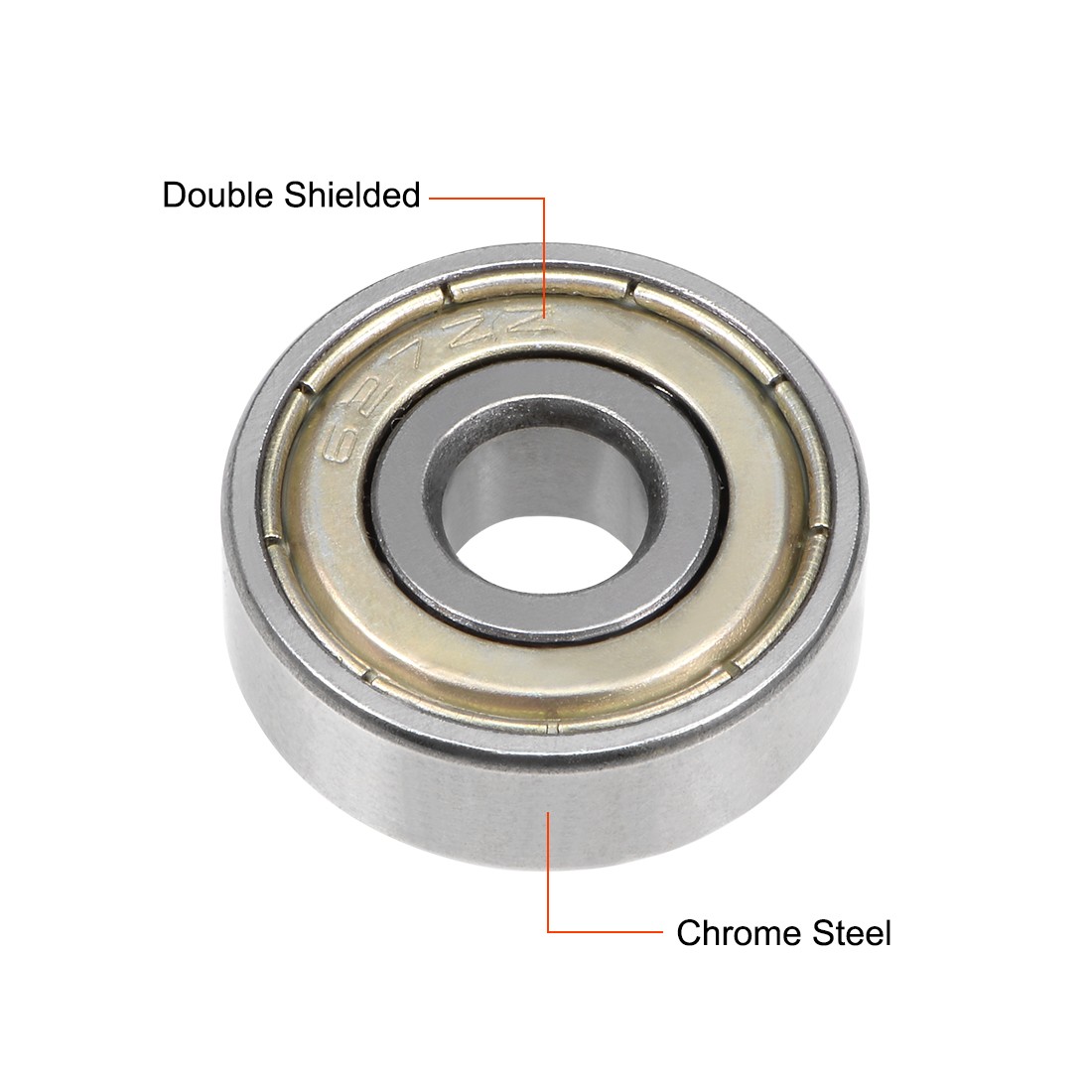 7mm I.D. Miniature Ball Bearings 607z 627z 687z 697z Mr117zz 627ZZ (3Qt)