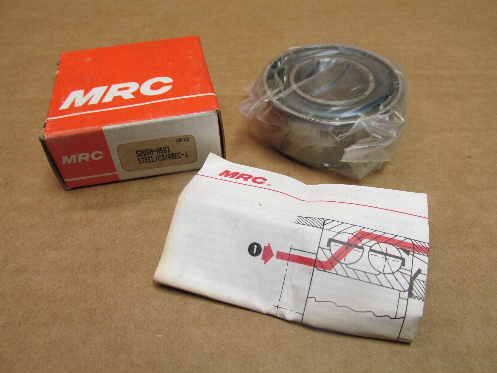 MRC 5205M Bearing Metal Seals 5205 M C3 25mmx52mmx13/16″ W