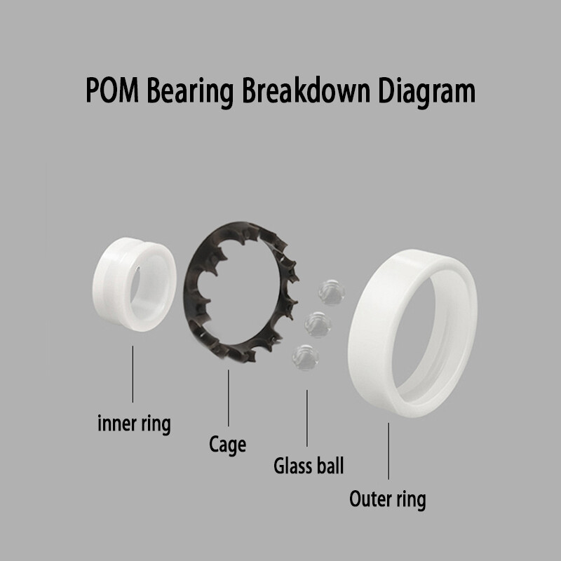 Mini POM Plastic Deep Groove Ball Bearing I.D 3mm 4mm 5mm 6mm 8mm 9mm Various