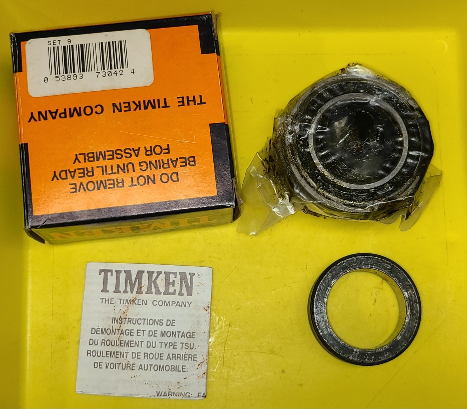 Timken SET9 Bearing Tapered Roller Bearing Assy, 1.37″ Bore (U298/90011/K426897)