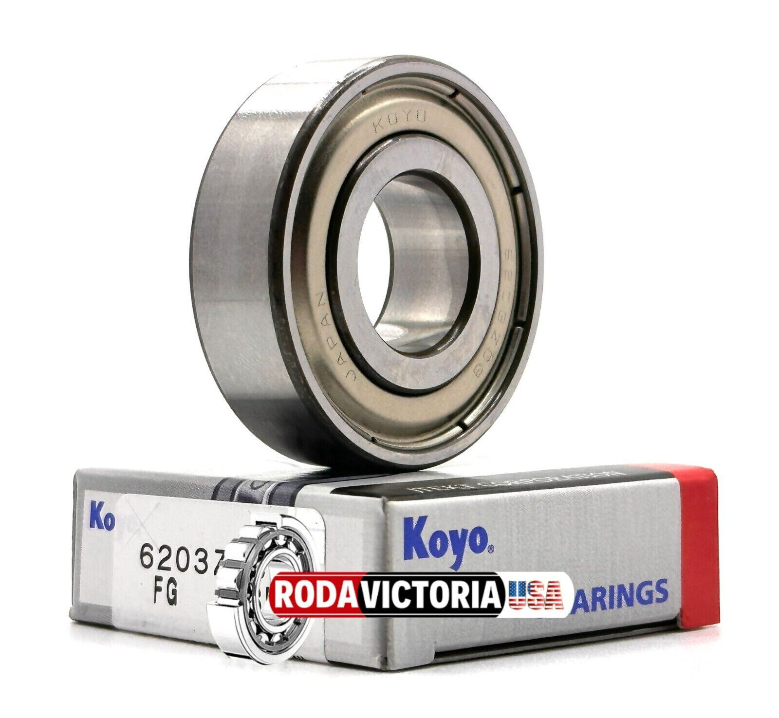 KOYO (JTEKT) JAPAN 6203 ZZ DEEP GROOVE BALL BEARING, METAL SHIELDED 17x40x12mm