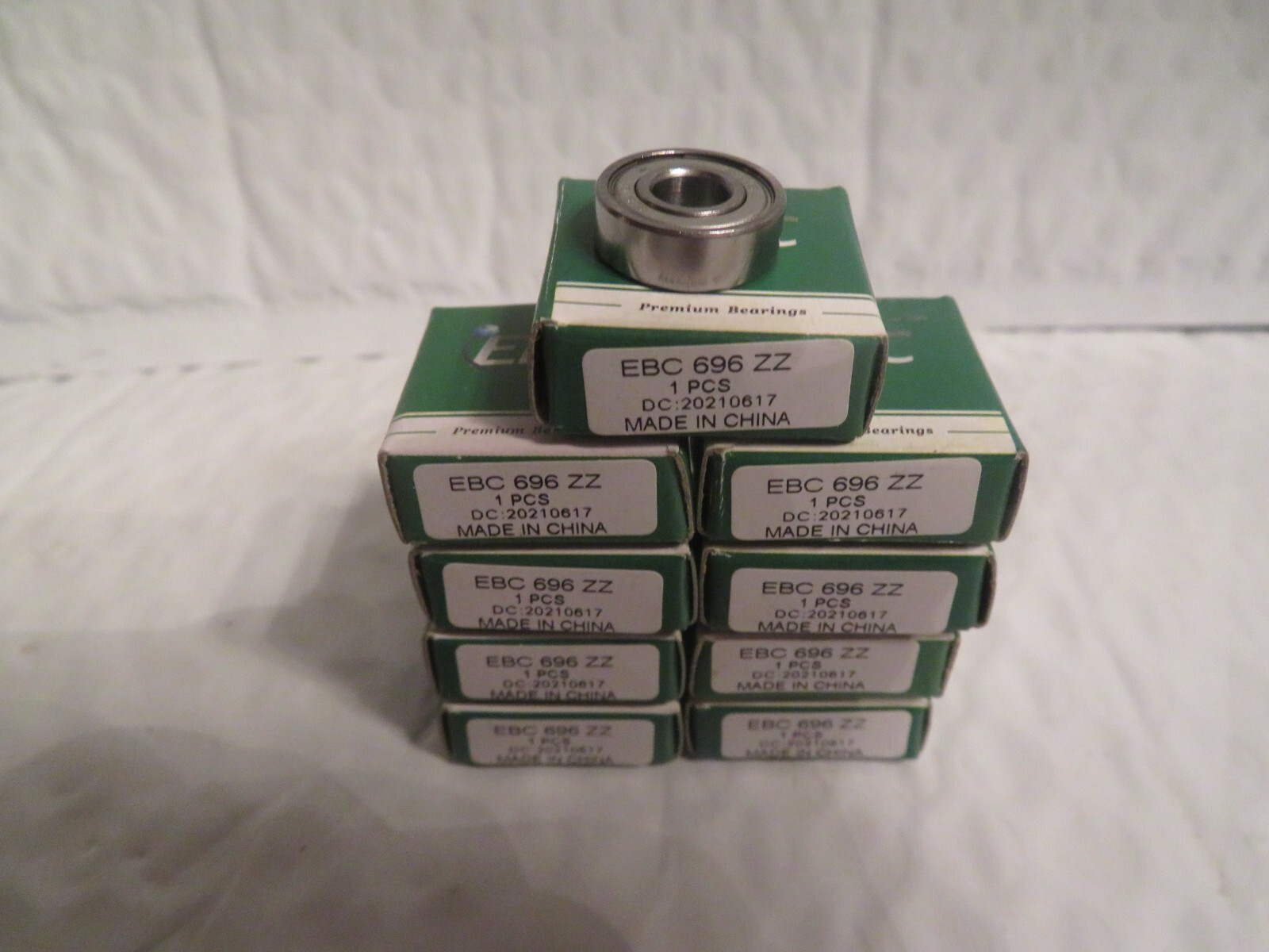 NEW EBC 696ZZ DEEP GROOVE BALL BEARING “LOT OF 9” 696 ZZ